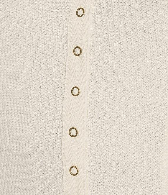 C&V Chelsea & Violet Long Sleeve Henley Maxi Dress Product Image