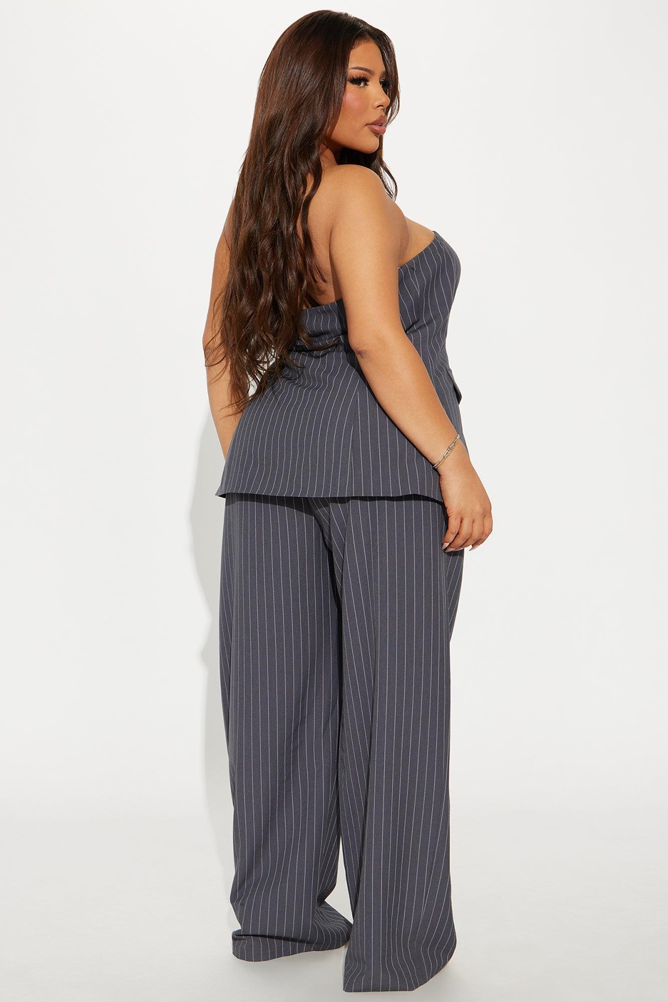 Standing On Business Pant Set - Charcoal Product Image