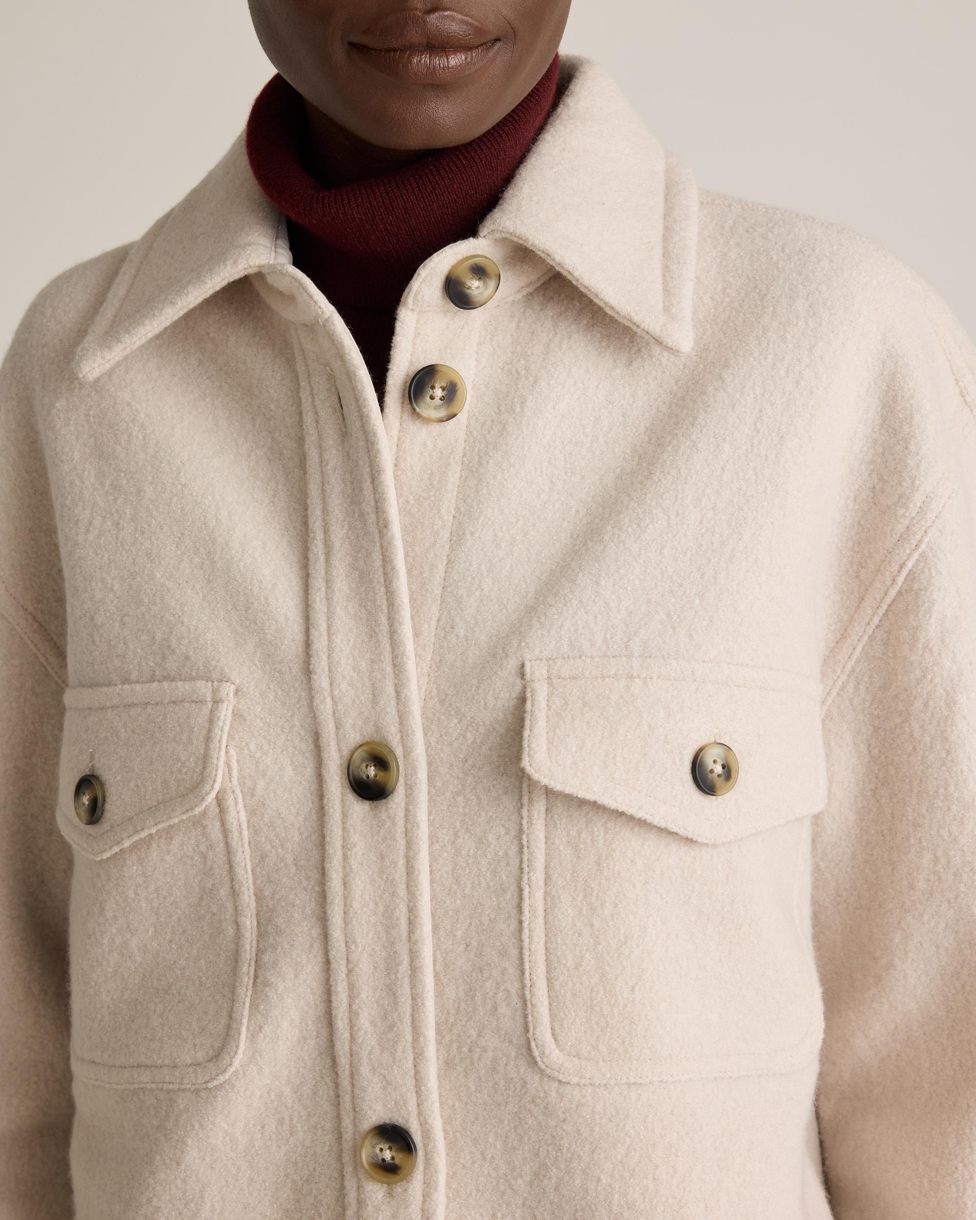 Quince | Women's 100% Merino Wool Long Shirt Jacket Product Image