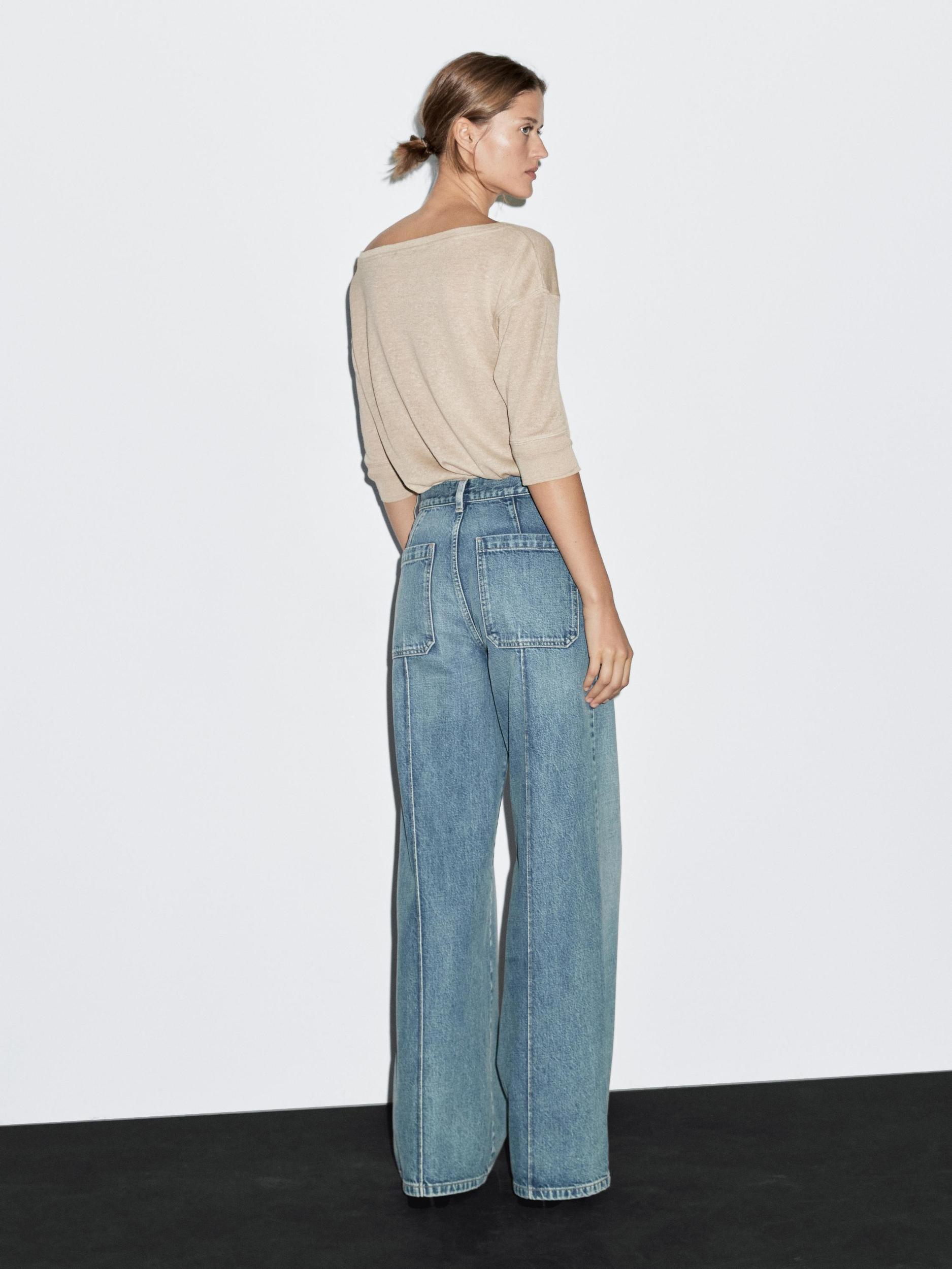 Mid-rise wide-leg jeans Product Image