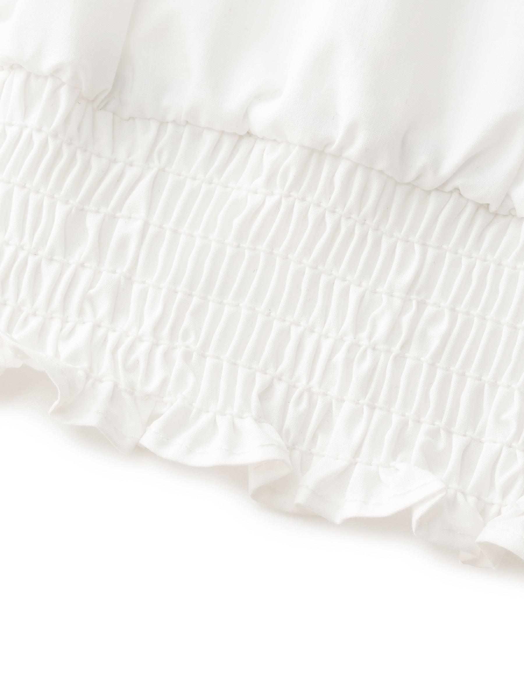 100% Cotton Puff Sleeve Women Shirt Product Image