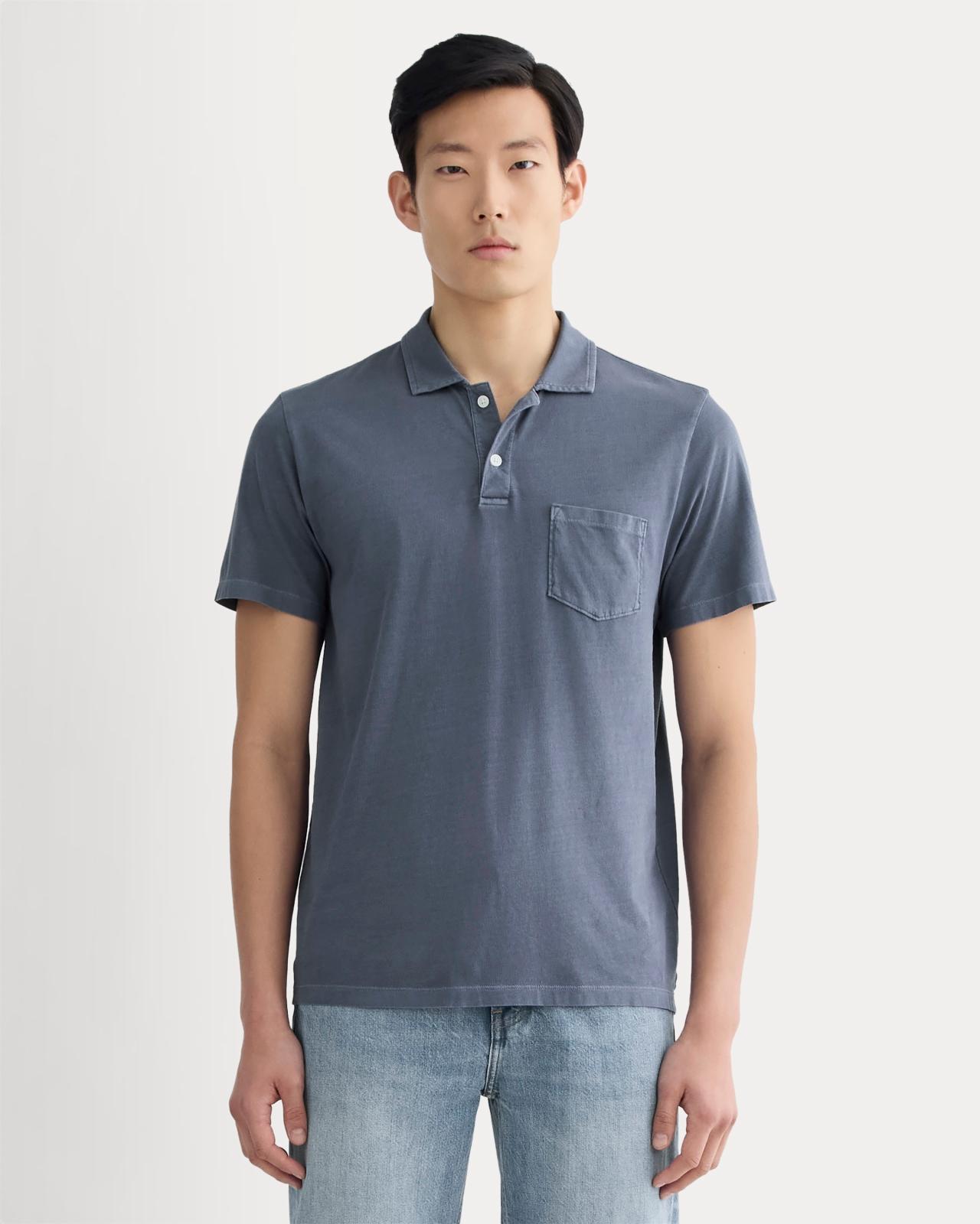 The Essential Organic Garment-Dyed Polo Product Image