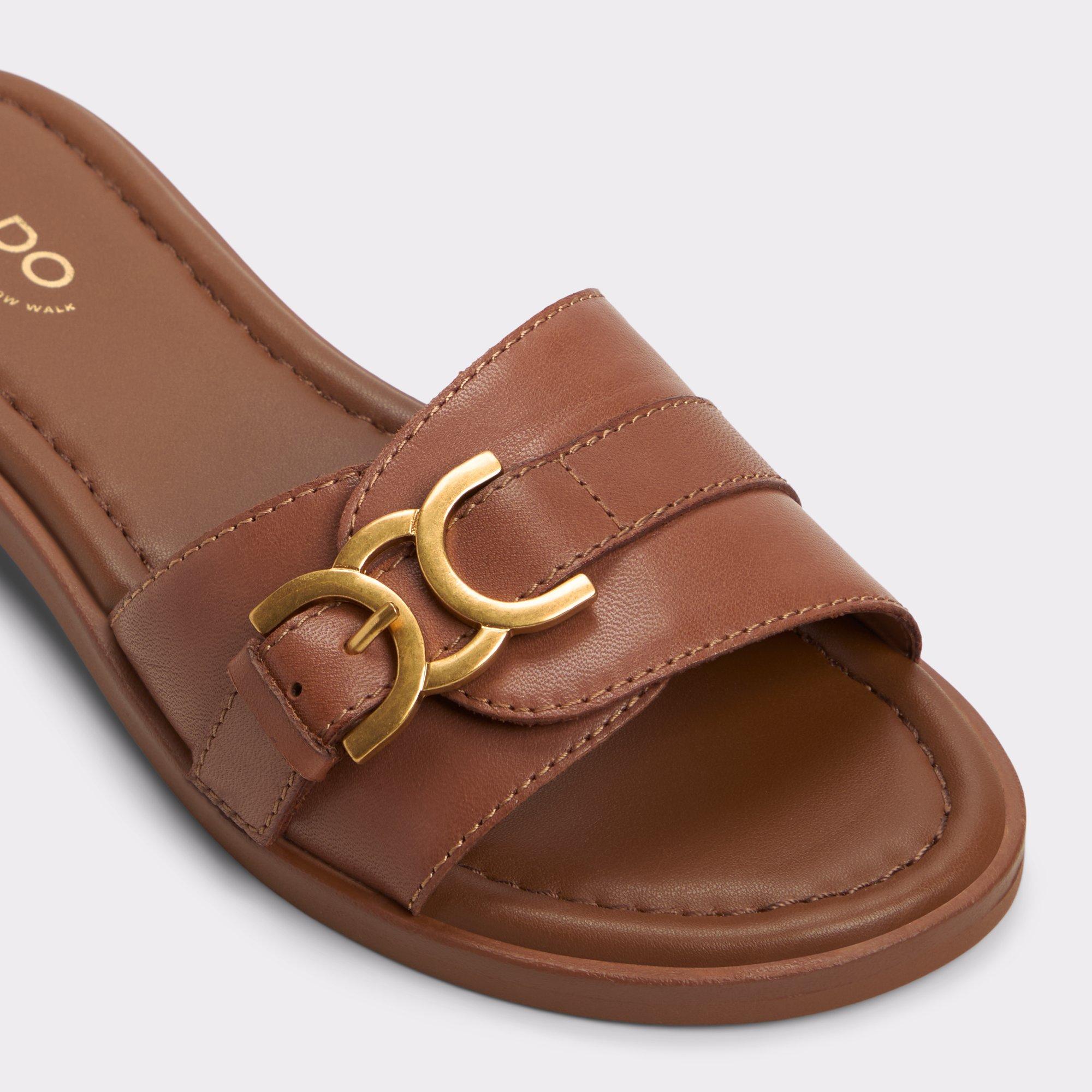 Dallaedar Medium Brown Women's Flat Sandals | ALDO US Product Image