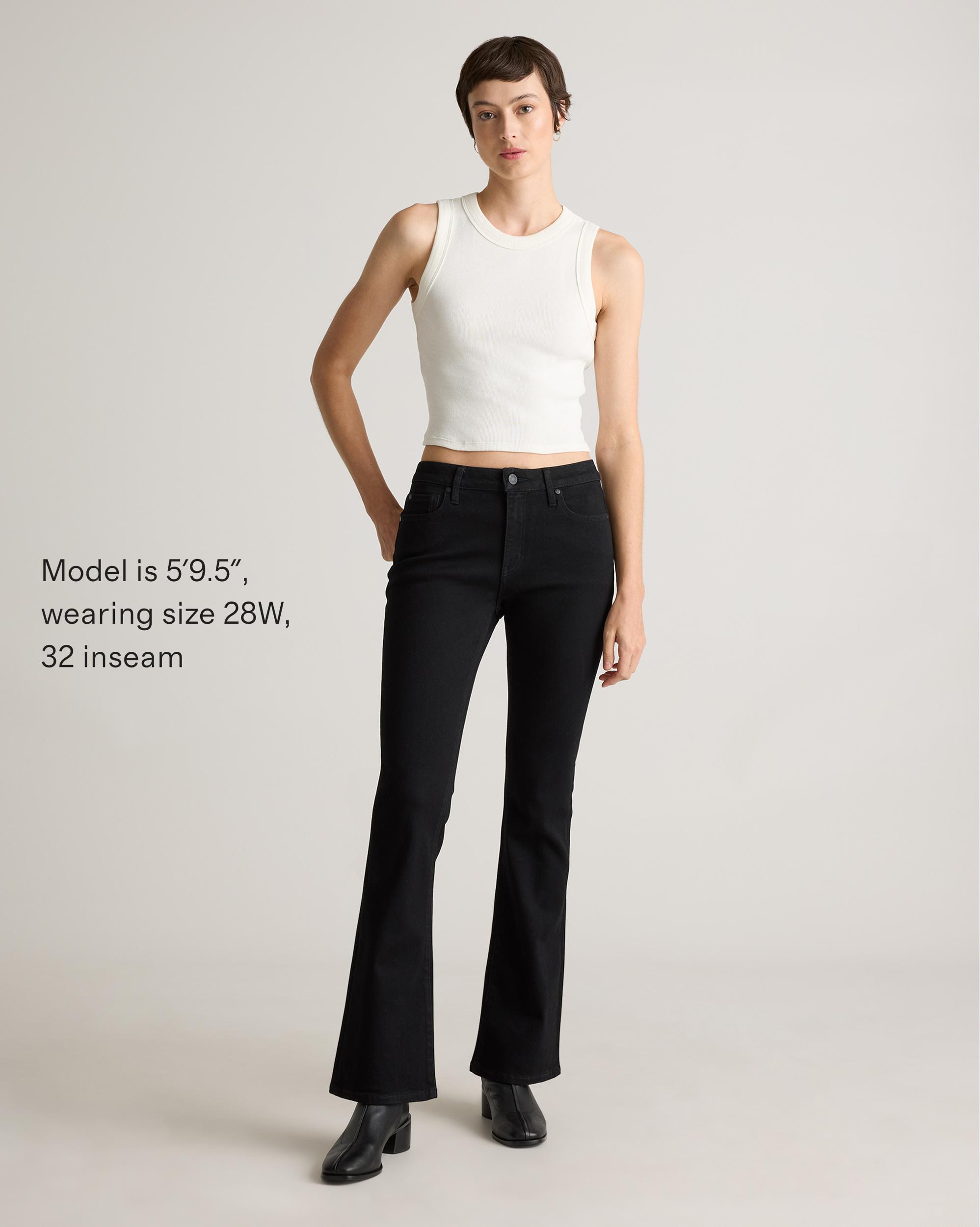 Quince | Women's Luna Stretch Flare Jeans Organic Cotton Product Image