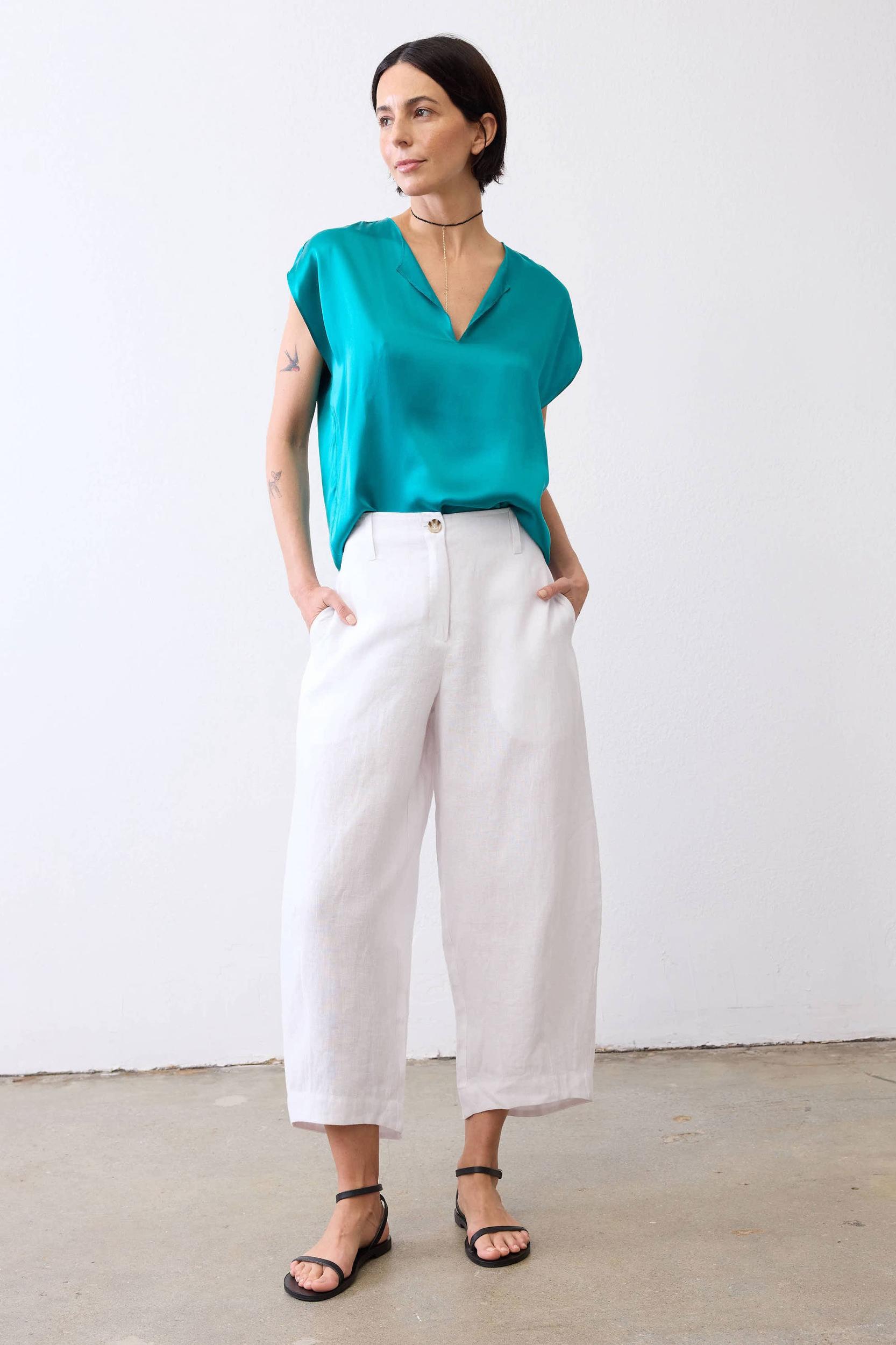 The All Day Washable Silk Top Product Image