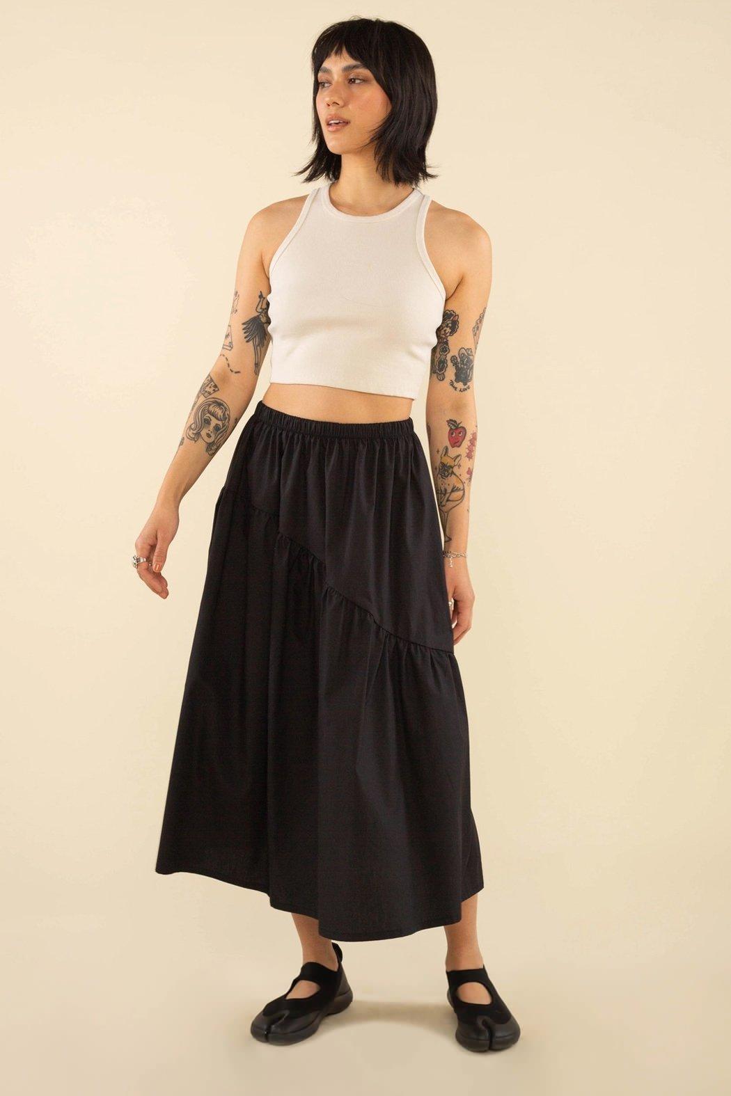 Nia Angled Seam Skirt Product Image