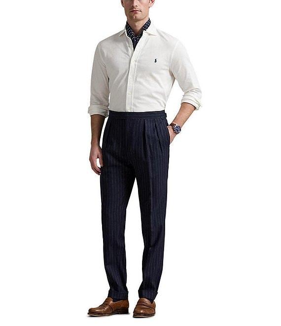 Polo Ralph Lauren Honeycomb-Knit Long Sleeve Woven Shirt Product Image