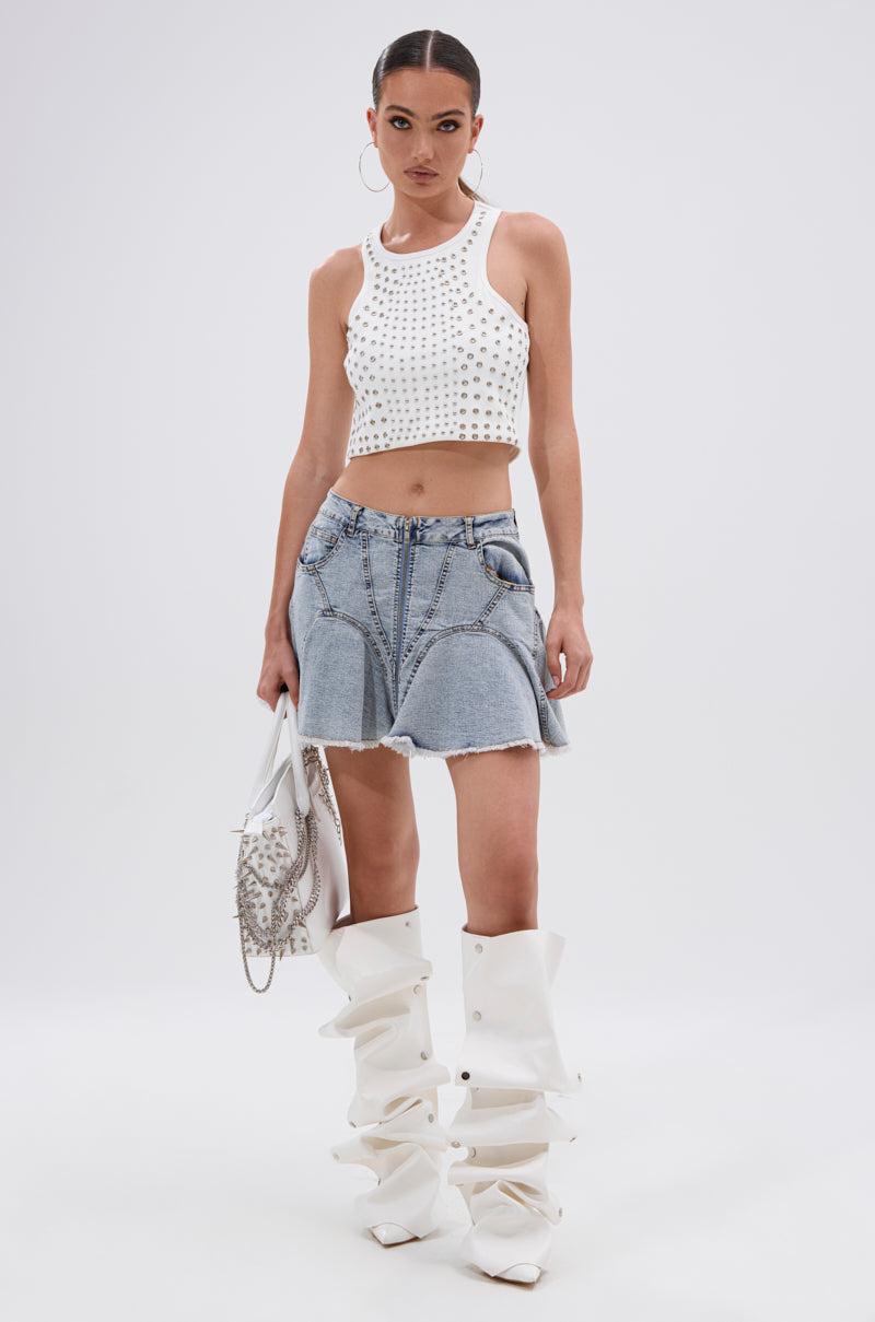 MIXED VIBES MINI SKIRT Product Image