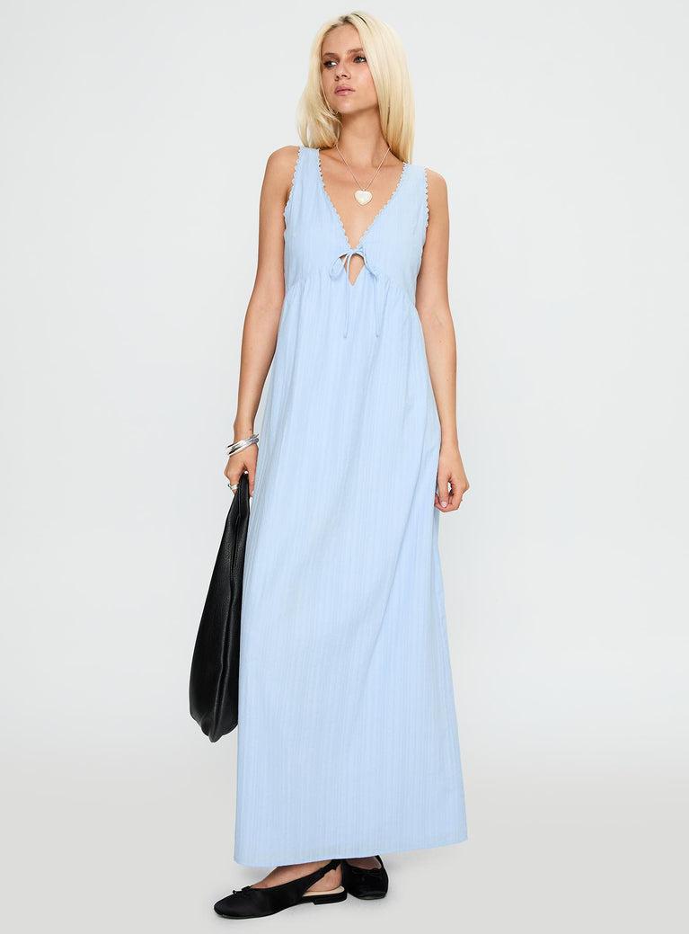 Elyza Maxi Dress Blue Product Image