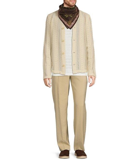 Murano Crocodile World Collection Slim Fit Pointelle Shirt Jacket Product Image