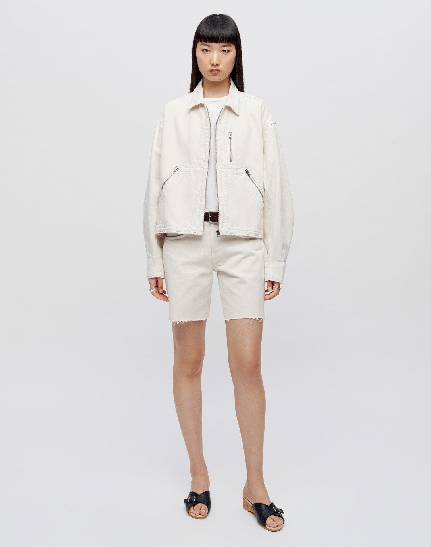 Boyfriend Cutoff - Vintage White Product Image