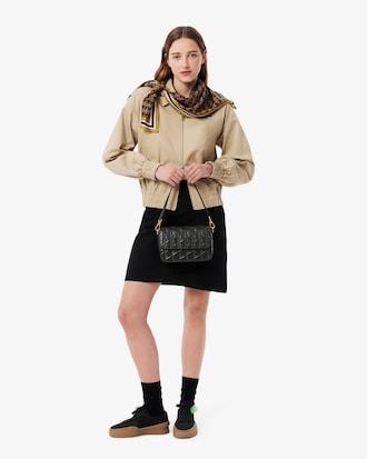 Maheki Embossed Leather Shoulder Bag Product Image