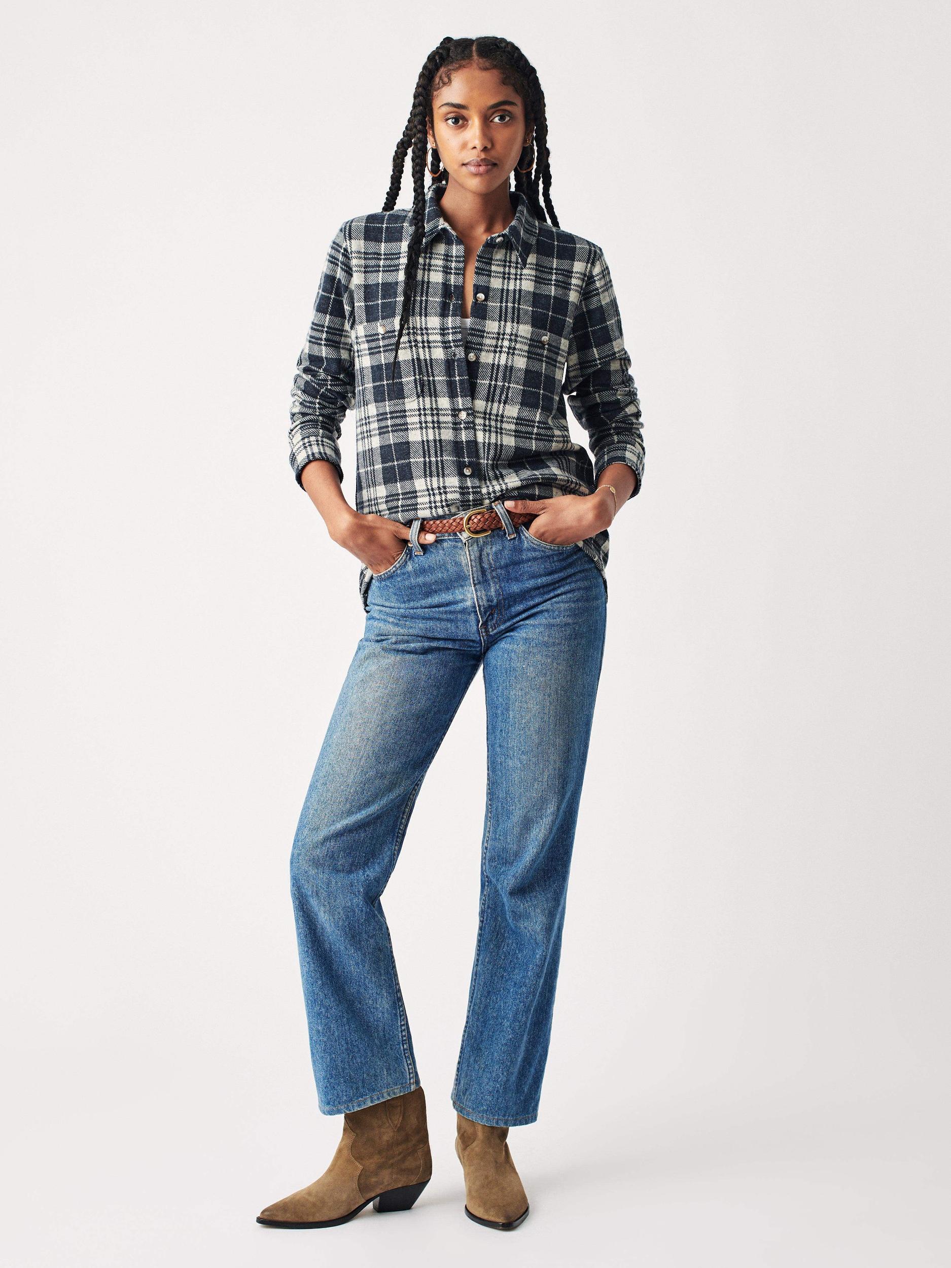 Legend™ Sweater Shirt - Navy Plaid Female Product Image