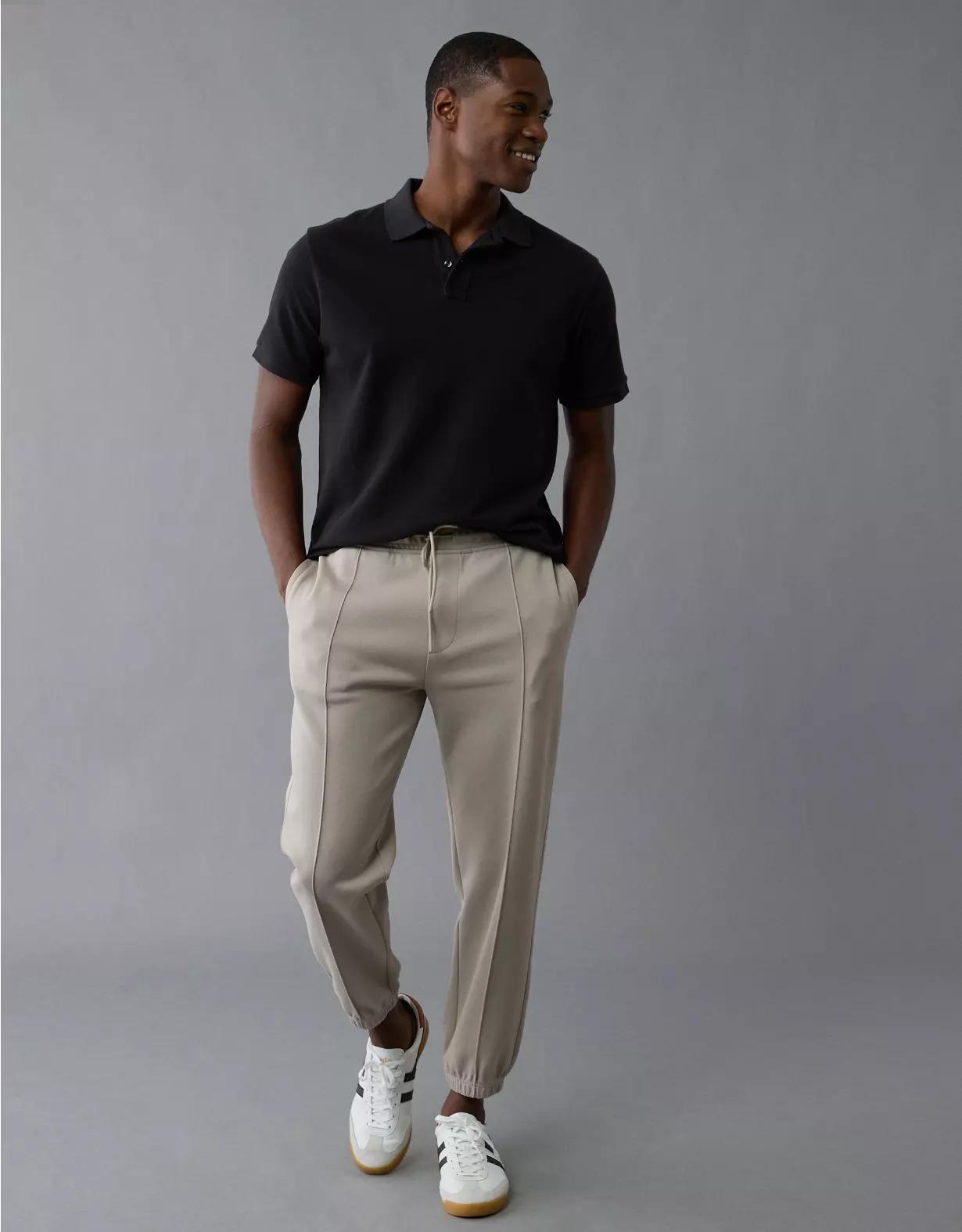 AE Lived-In Stretch Pique Polo Shirt Product Image