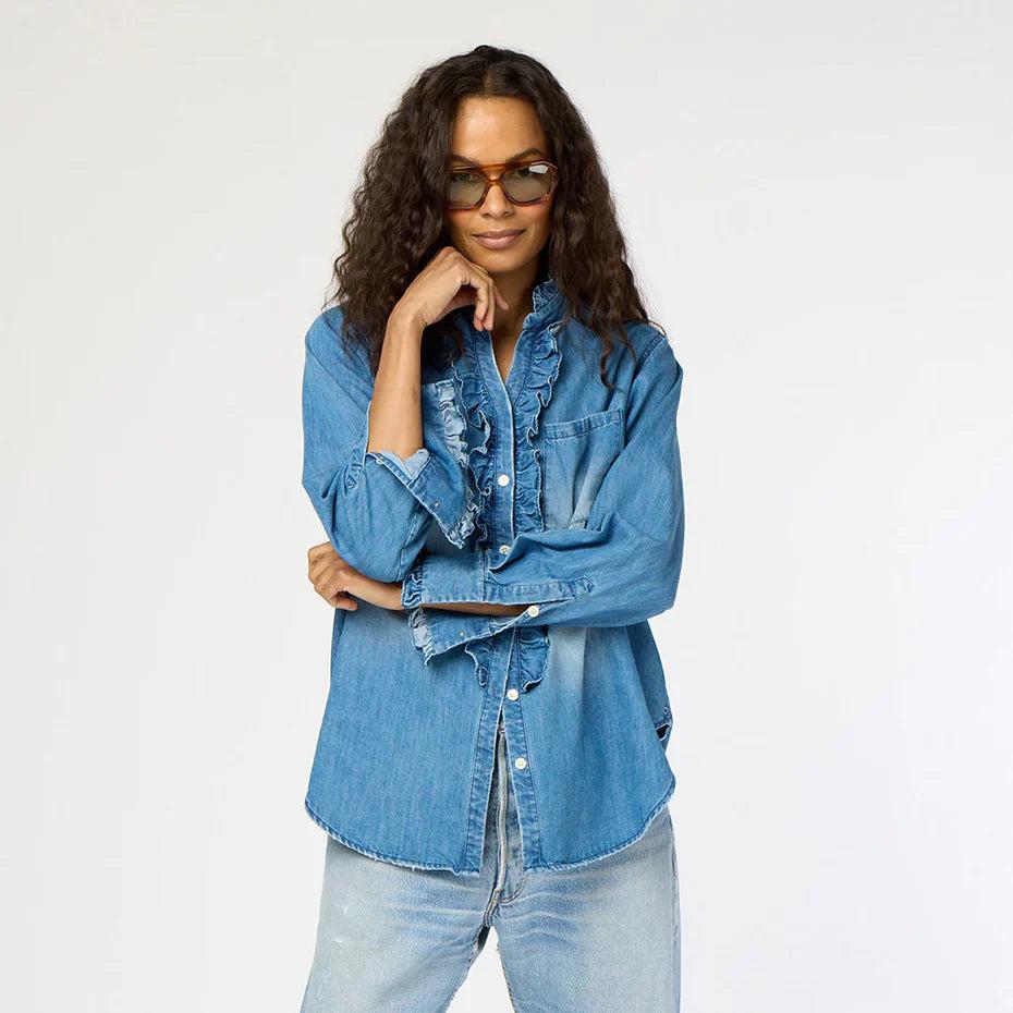 Kerri Rosenthal Molly Denim Shirt Product Image