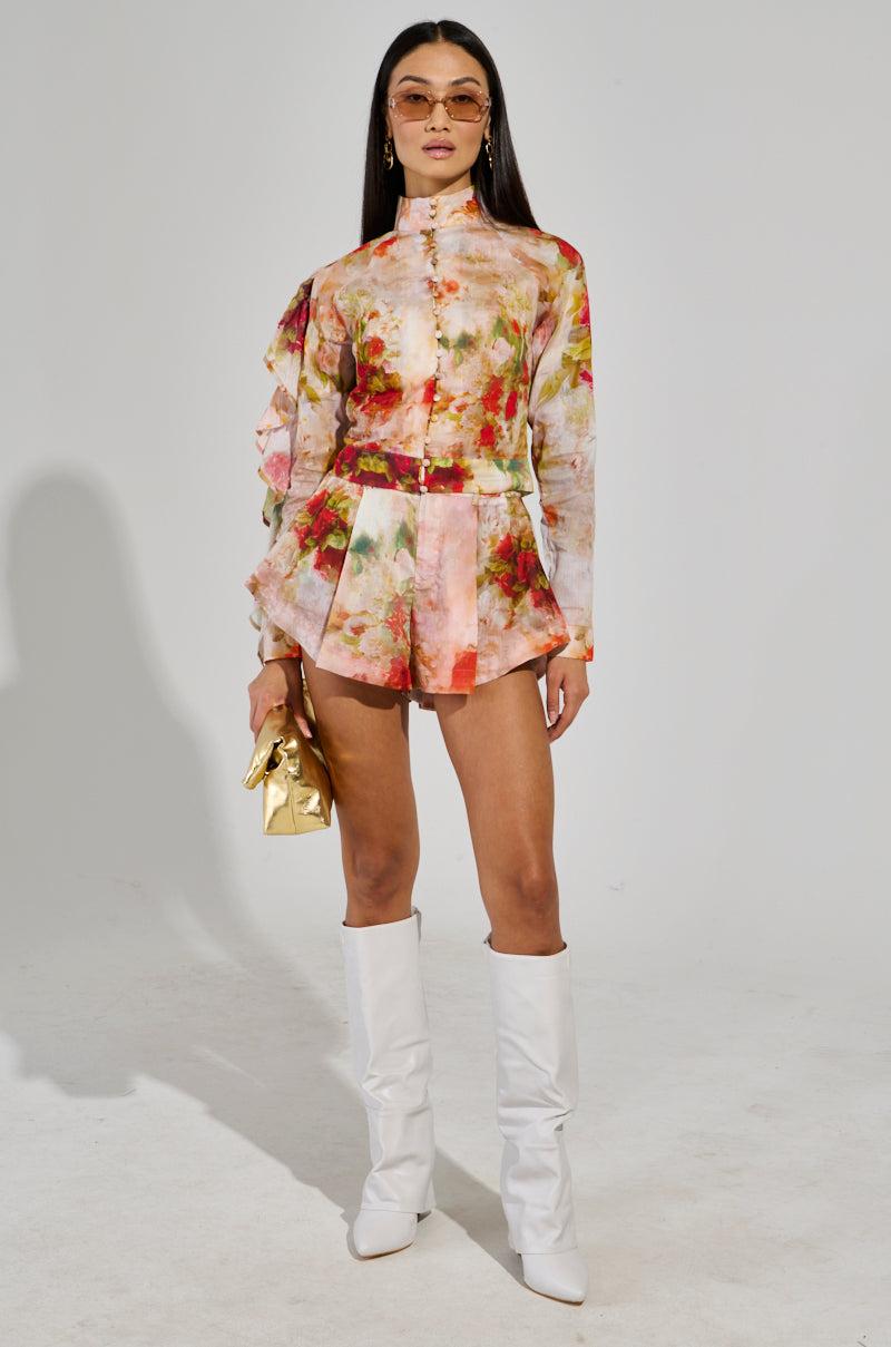 CONCEITED AF FLORAL FASHION SHORT Product Image