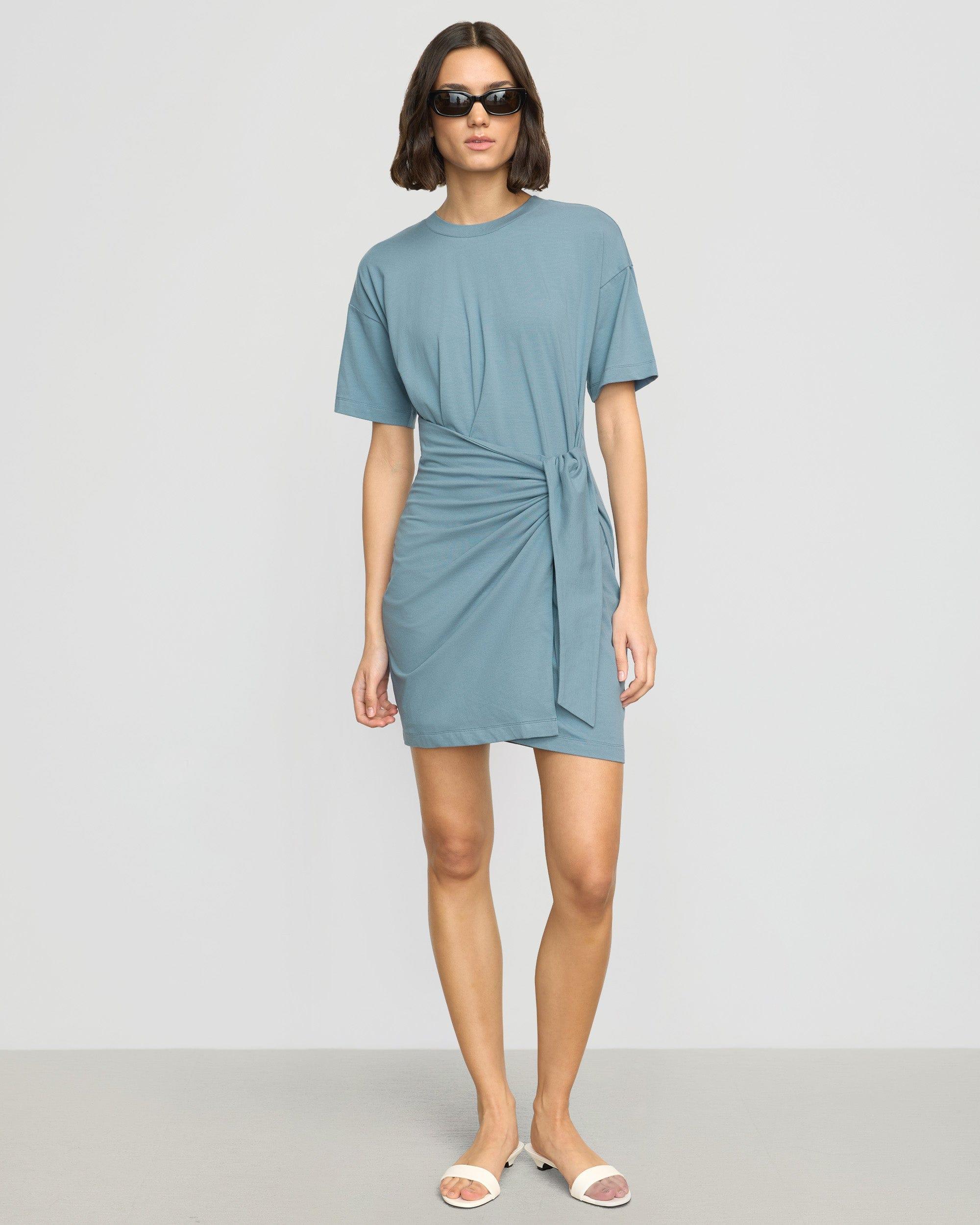 Fallon Organic Cotton T-Shirt Wrap Dress Product Image