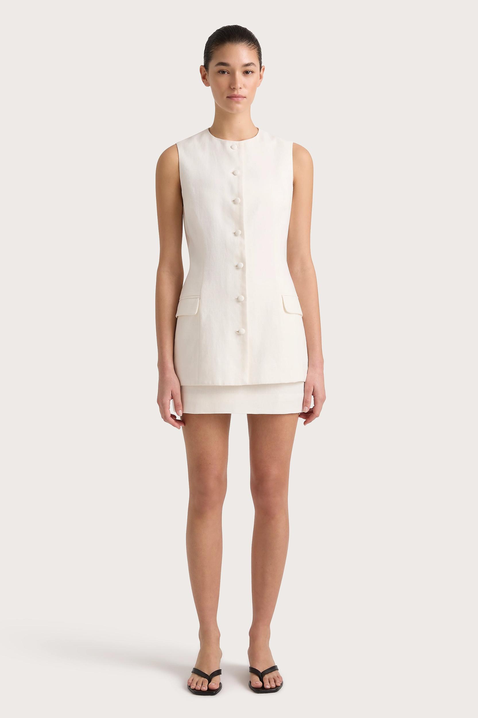 Noa Mini Dress White - Final Sale Product Image