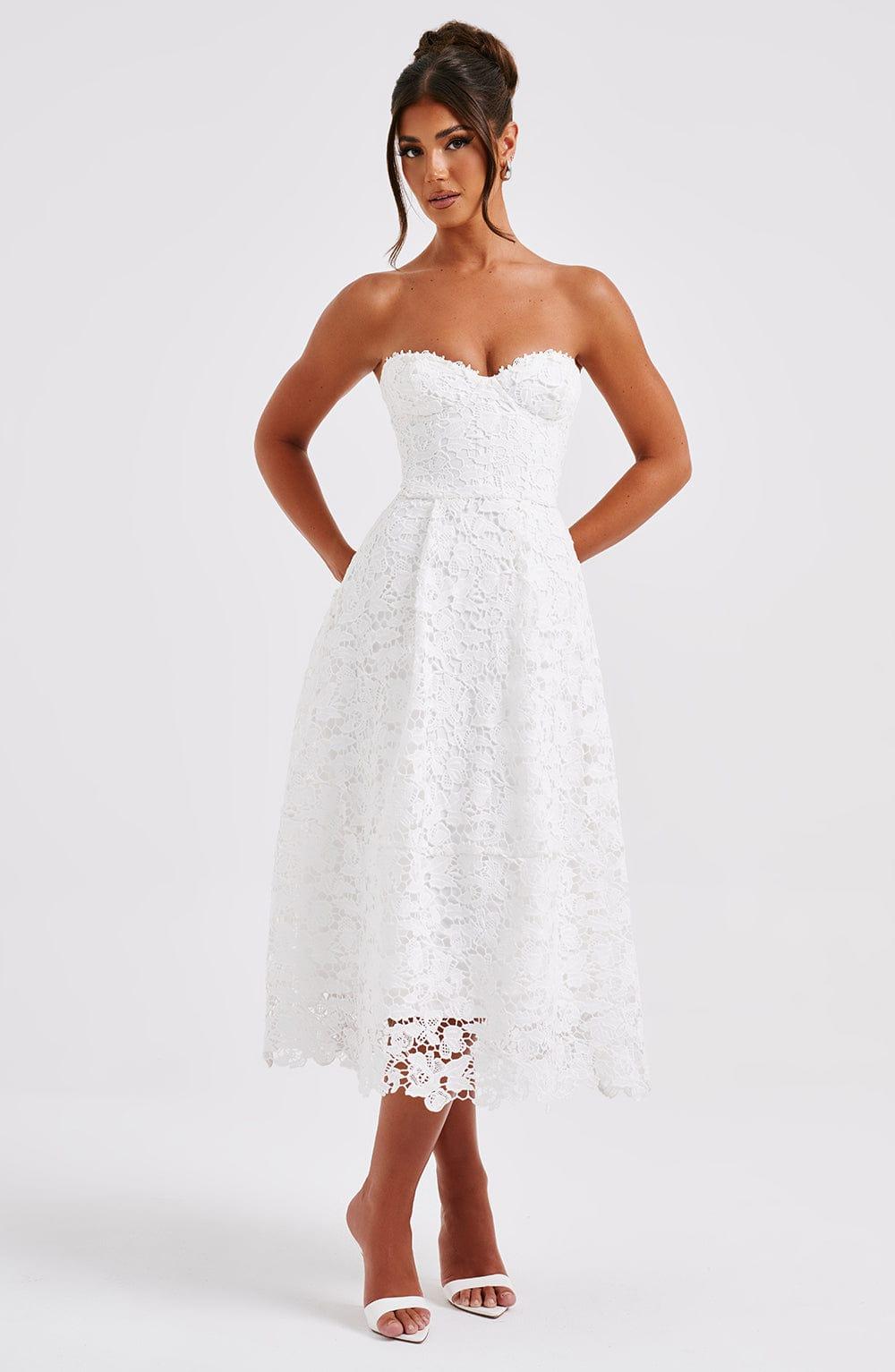 Ishani Midi Dress - Ivory Product Image