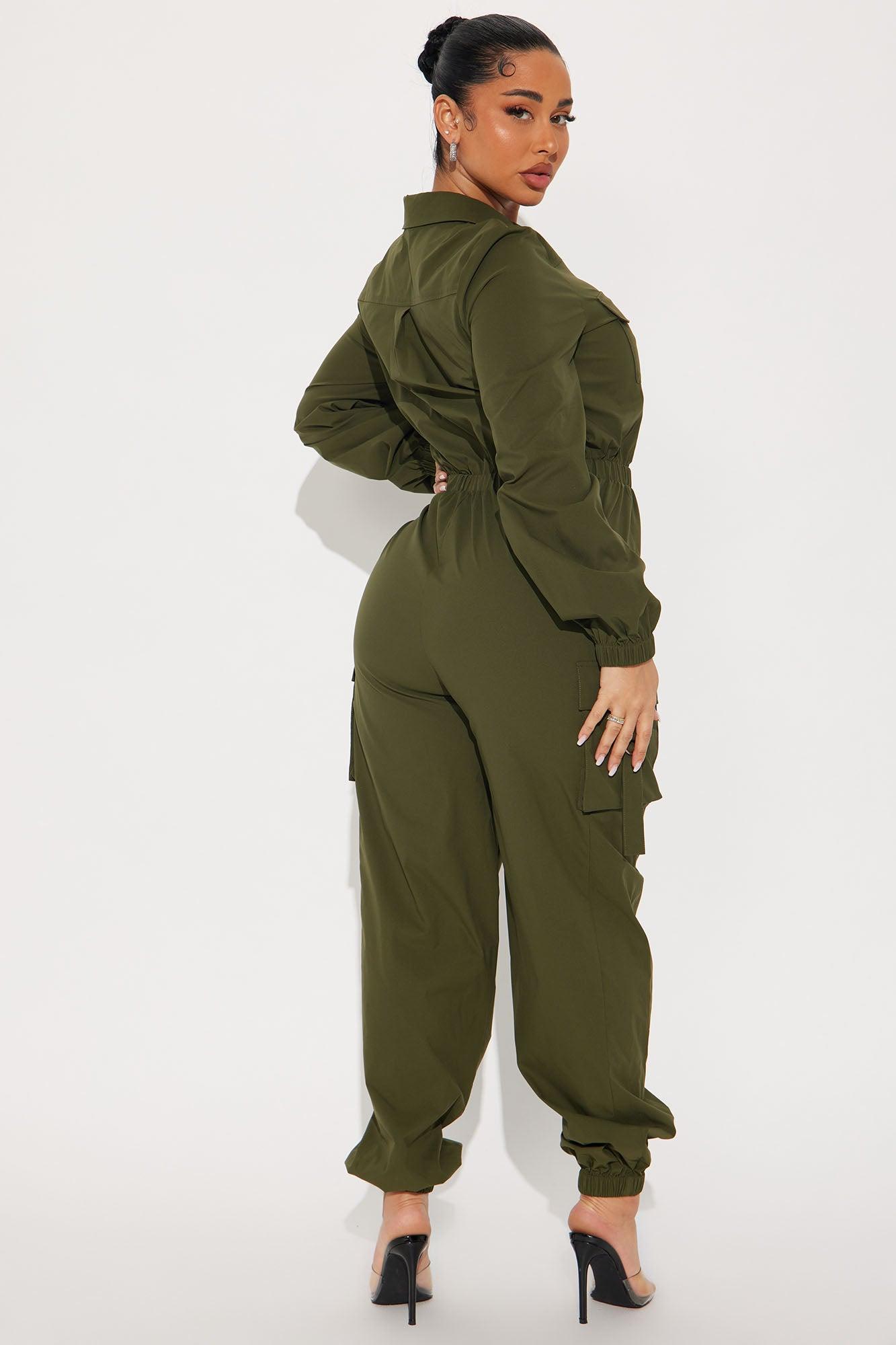 Emerla Jumpsuit - Olive Product Image