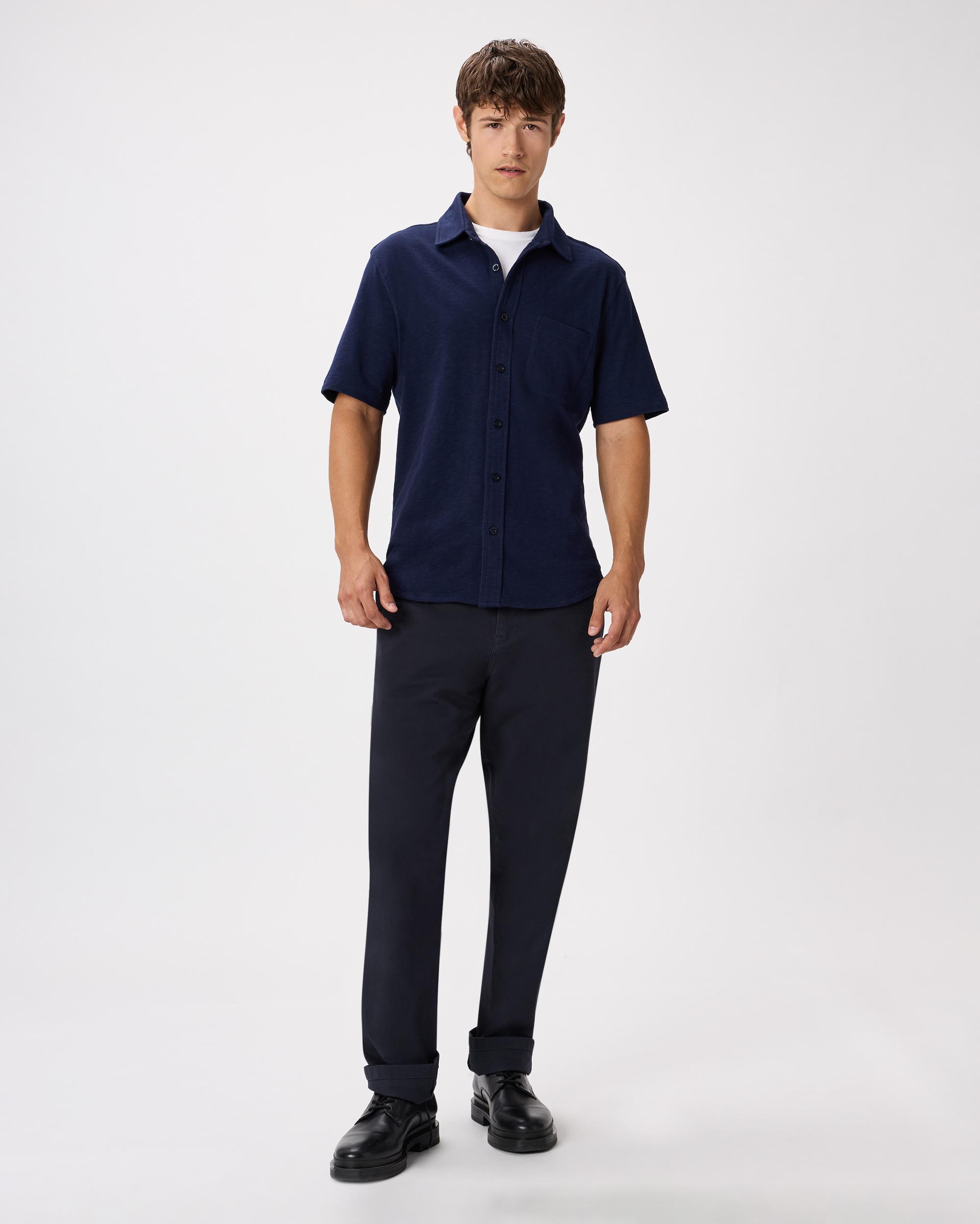 Quince | Men's Slub Short Sleeve Button Up Shirt Organic Cotton Product Image