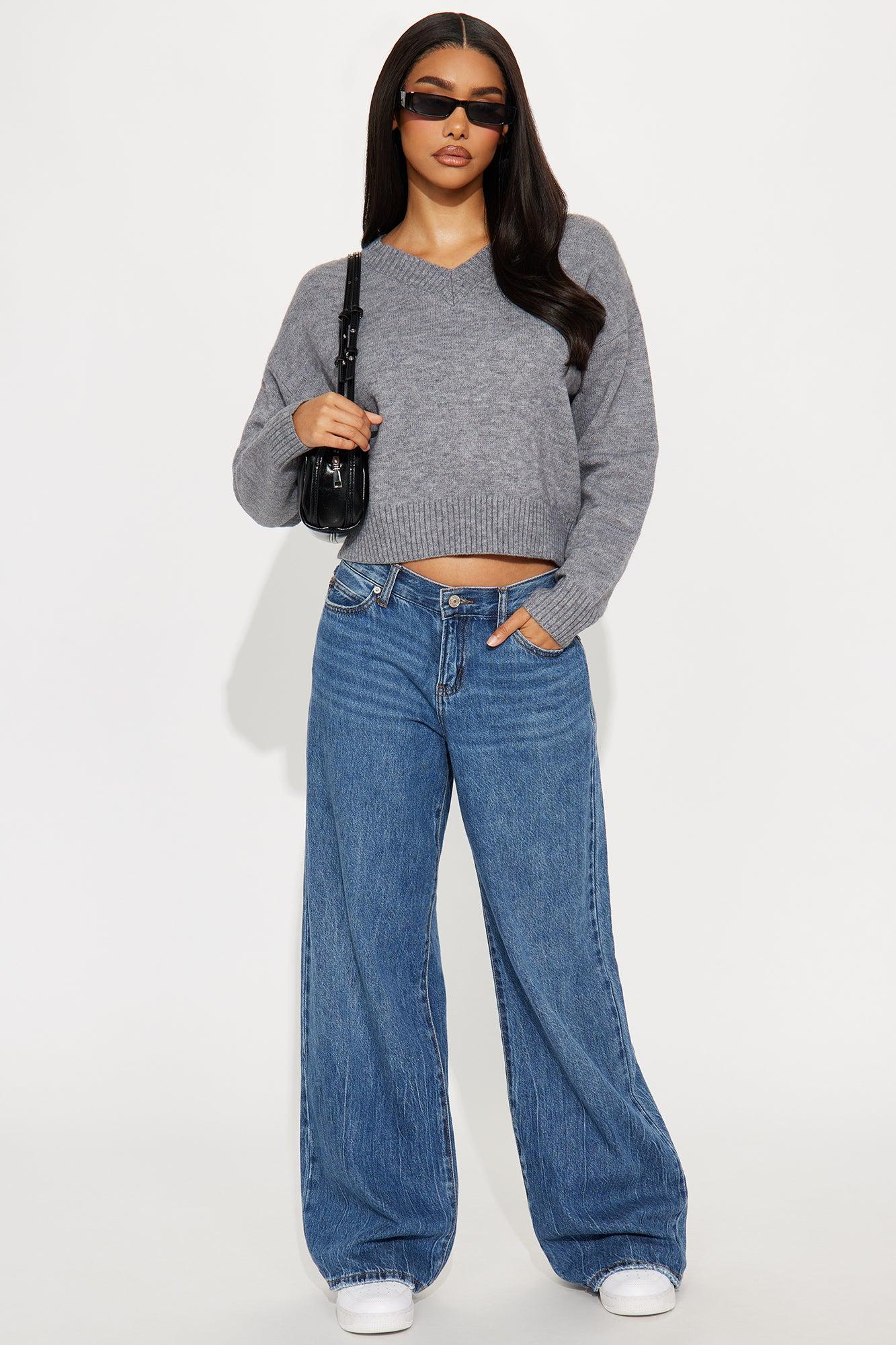 The Everyday Sweater - Charcoal Female Product Image