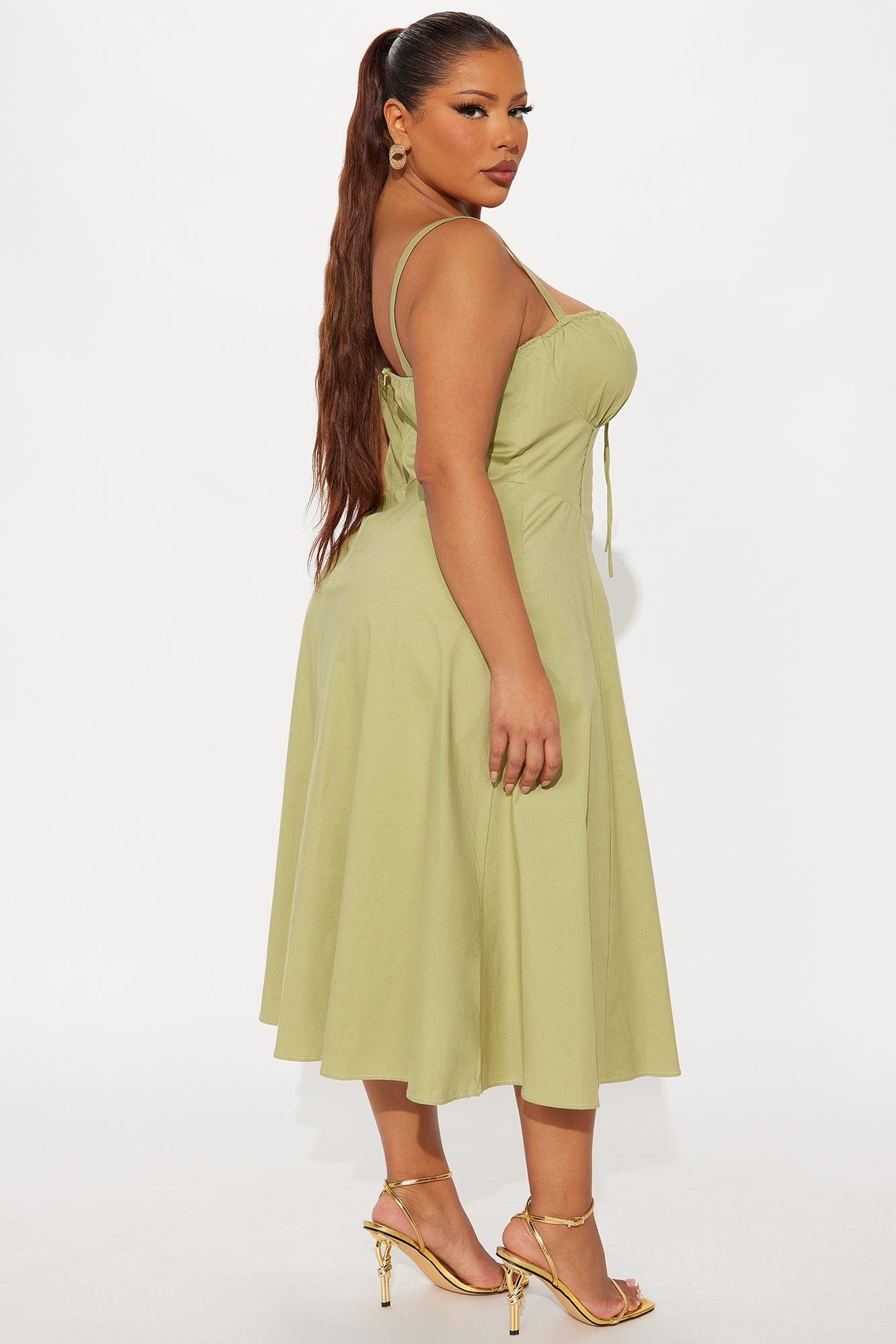 Juniper Midi Dress - Olive Product Image