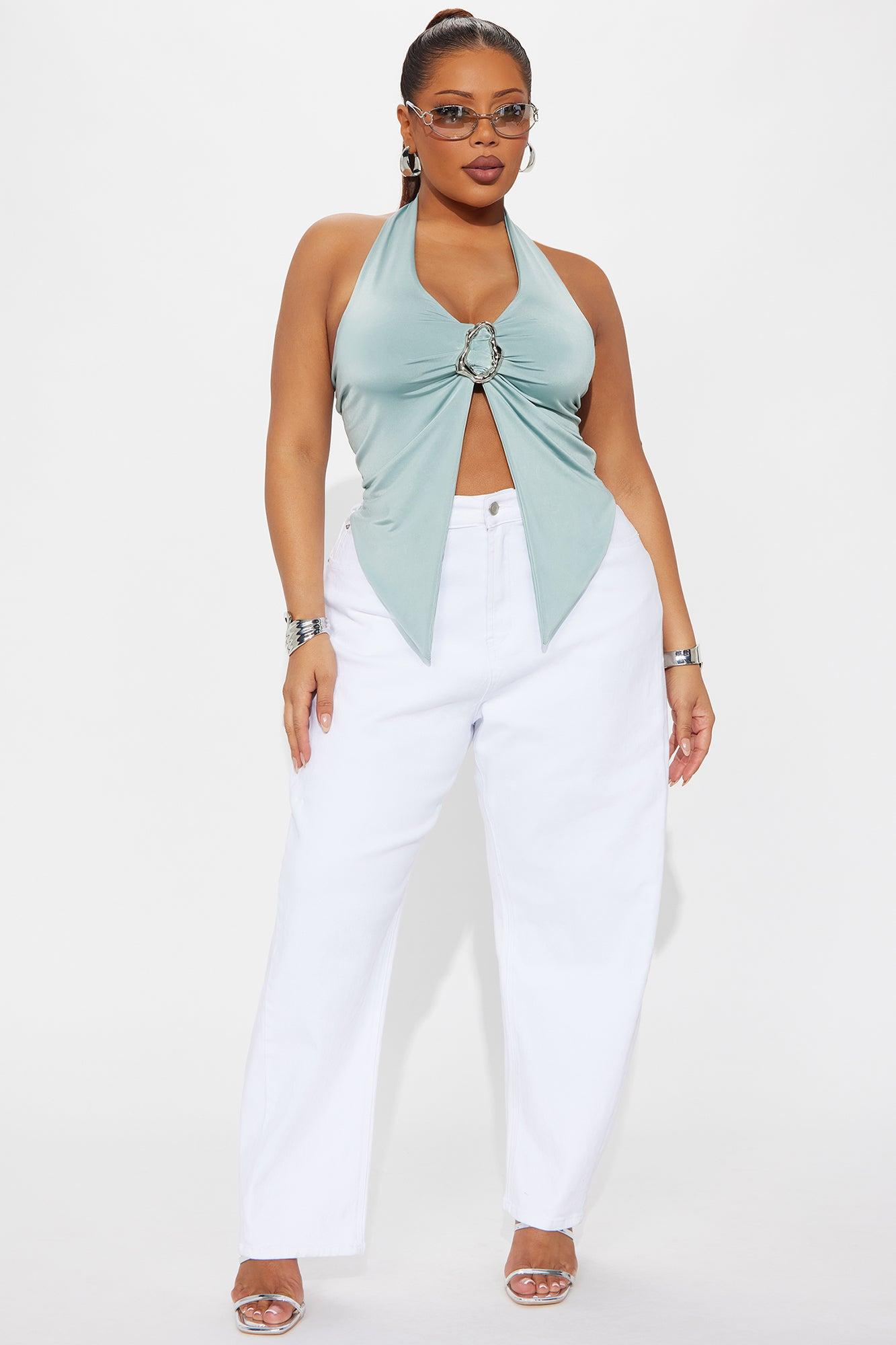 Storm Halter Flyaway Top - Sage Female Product Image