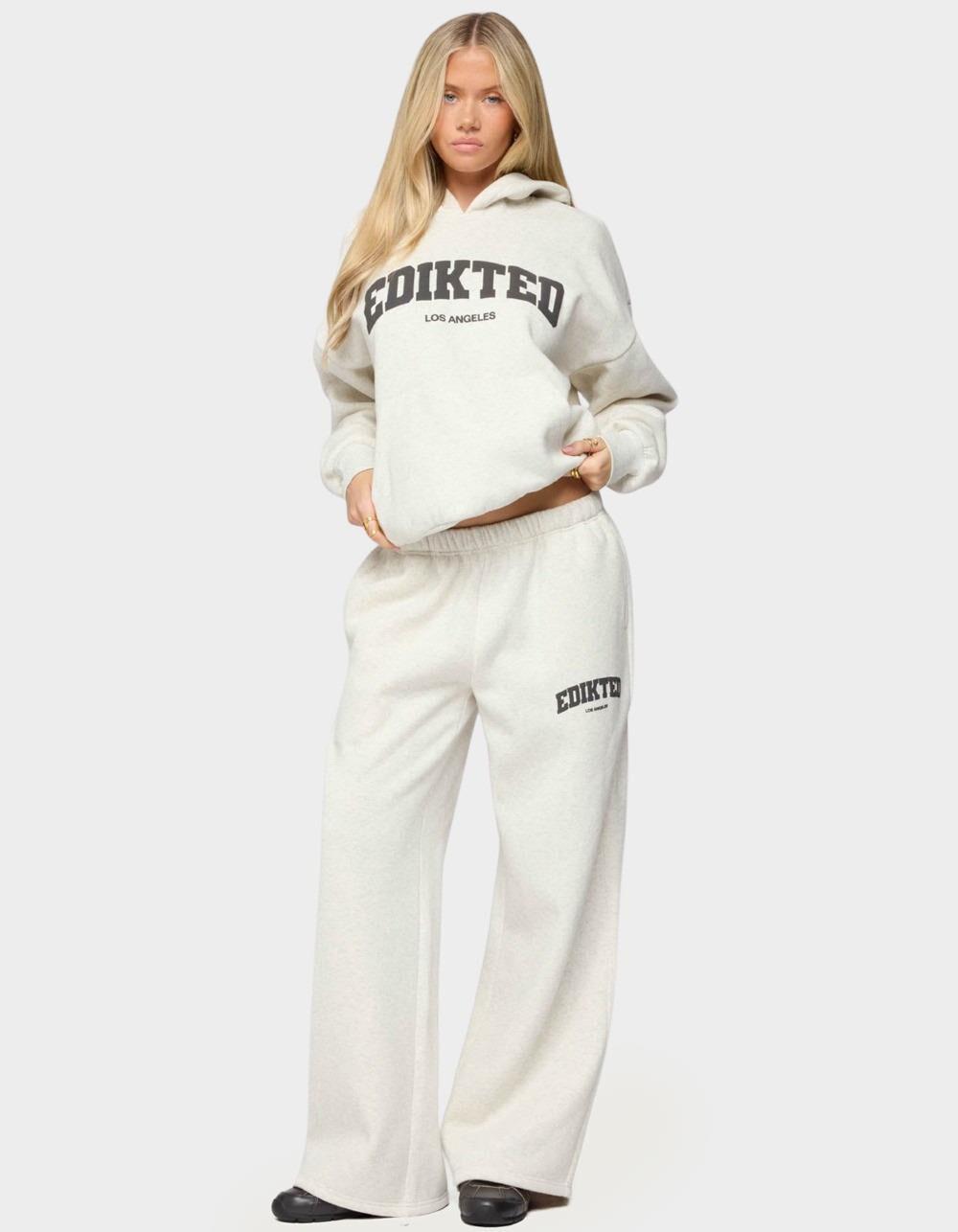 EDIKTED LA Sweatpants - GRAY Product Image