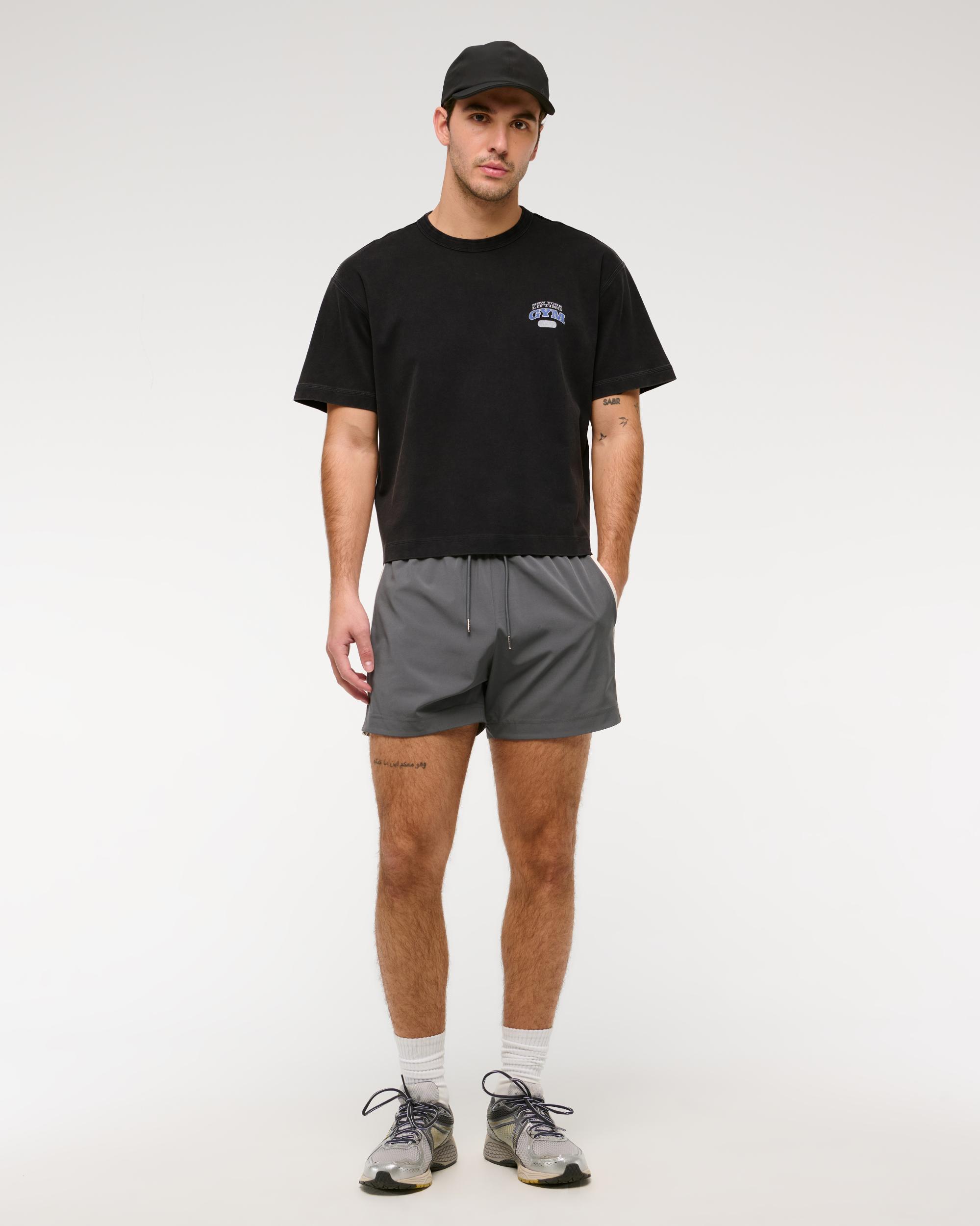 YPB Active Cropped Heavyweight Cotton Tee Product Image