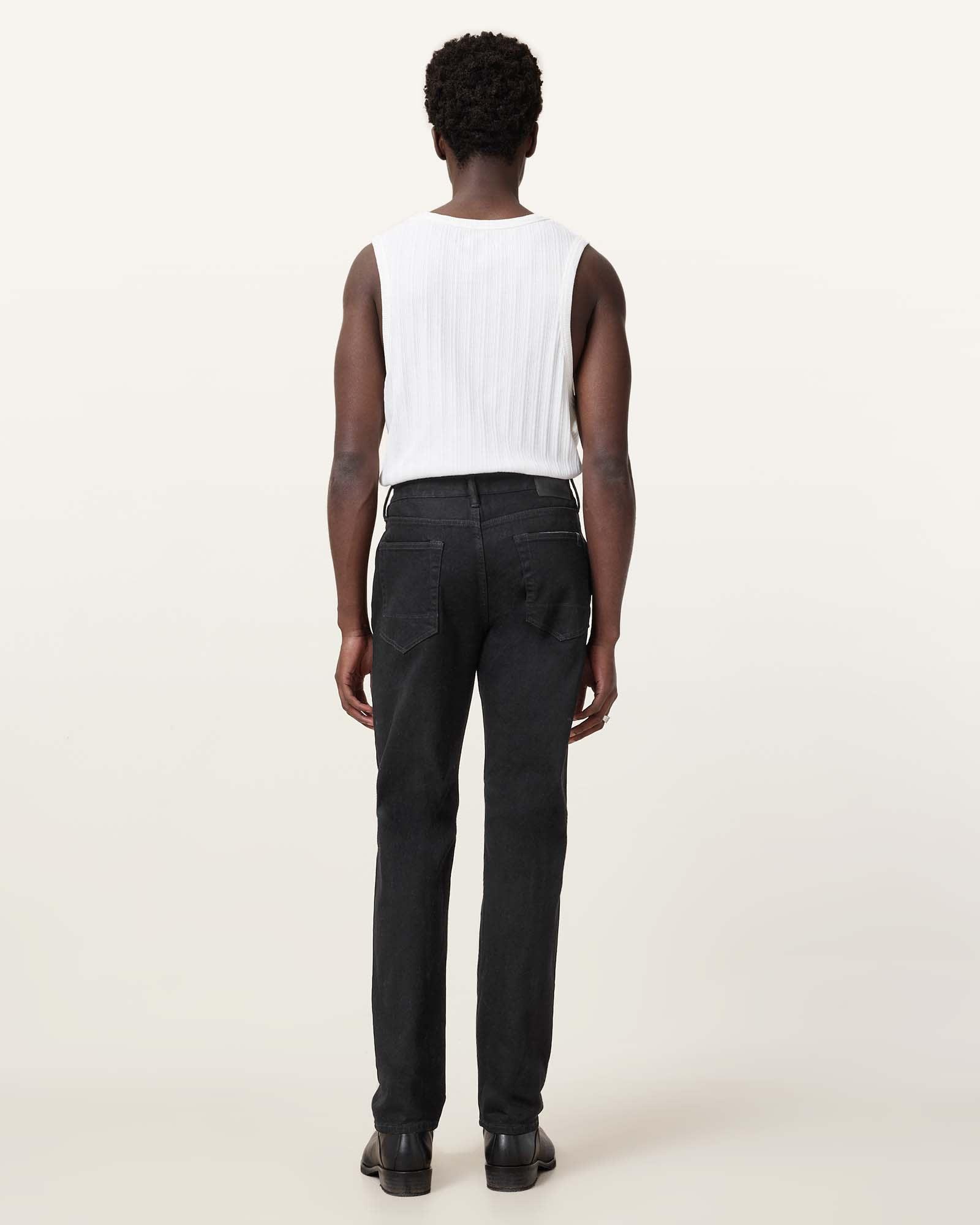Iggy Slim Fit Denim Jeans Jet Black | ALLSAINTS US Product Image