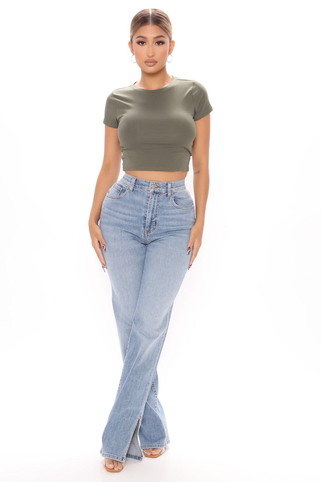 Robin Crop Top - Army Green Product Image