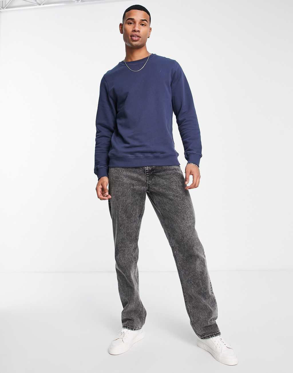 Scalpers Fade sweatshirt in navy Product Image