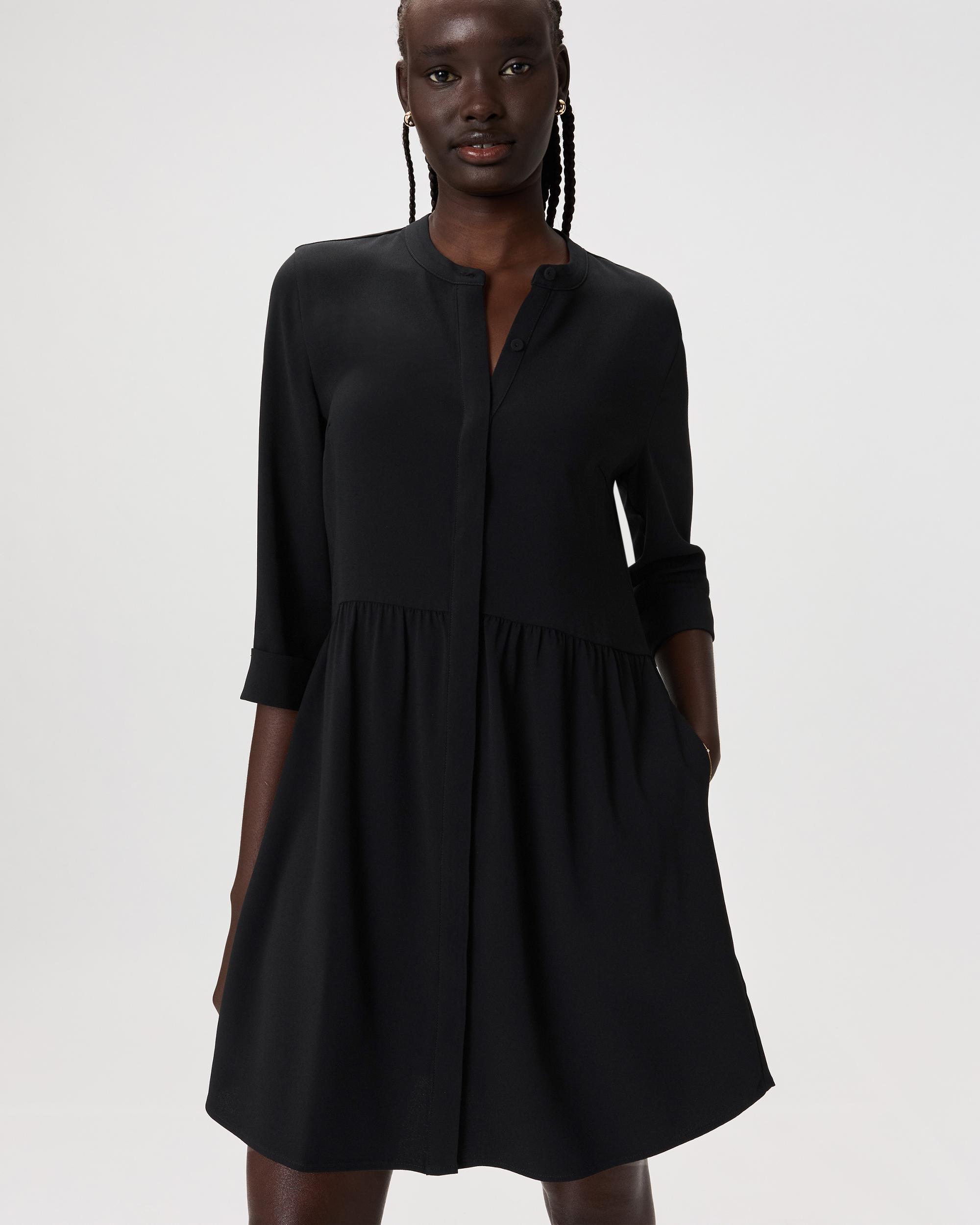 Quince | Women's Fluid Crepe Shirt Dress Polyester Product Image