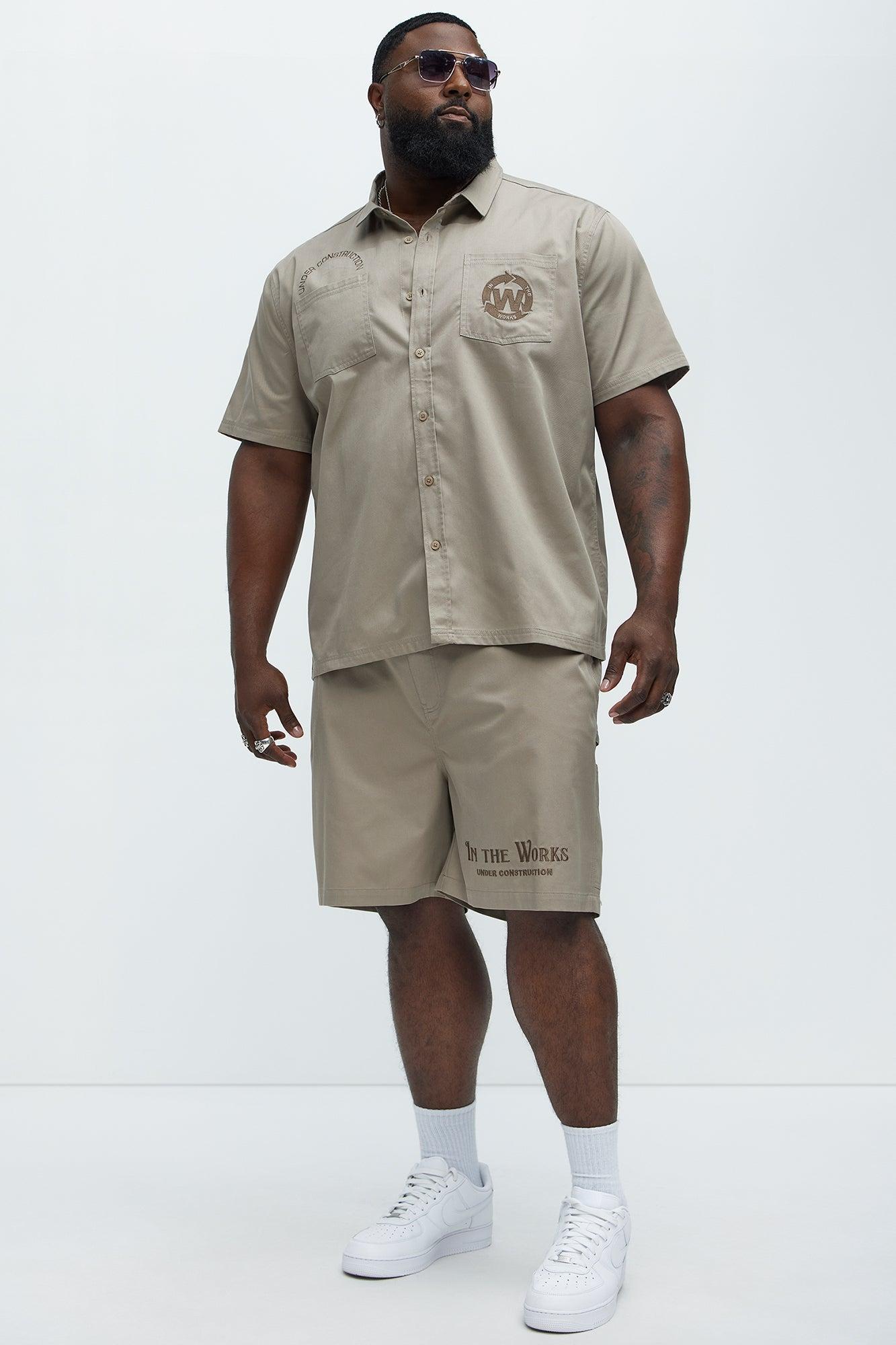 In The Works Relaxed Shorts - Stone Product Image