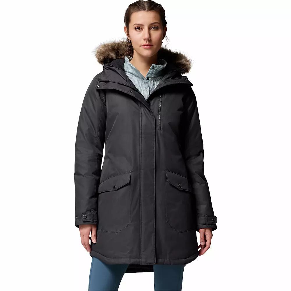 Women's Columbia Suttle Mountain Faux Fur Long Insulated Jacket,  Product Image