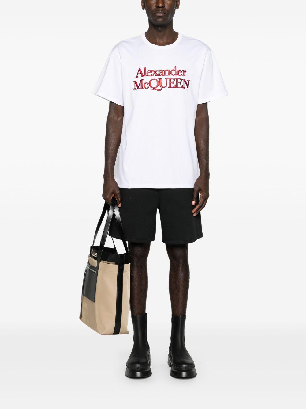 logo-embroidered cotton T-shirt Product Image