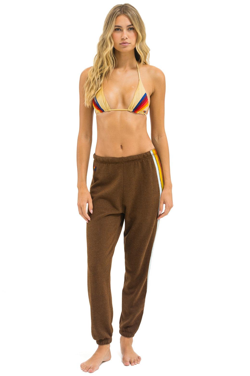 LOGO SWEATPANTS - CHOCOLATE Female Product Image