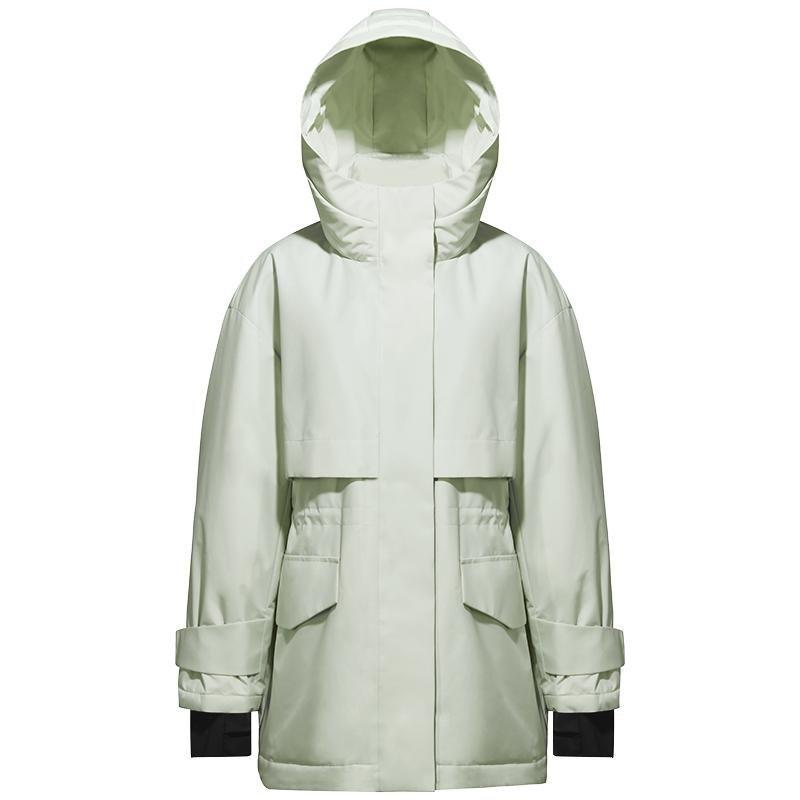 Hooded Gathered Waist Short Goose Down Garment Product Image