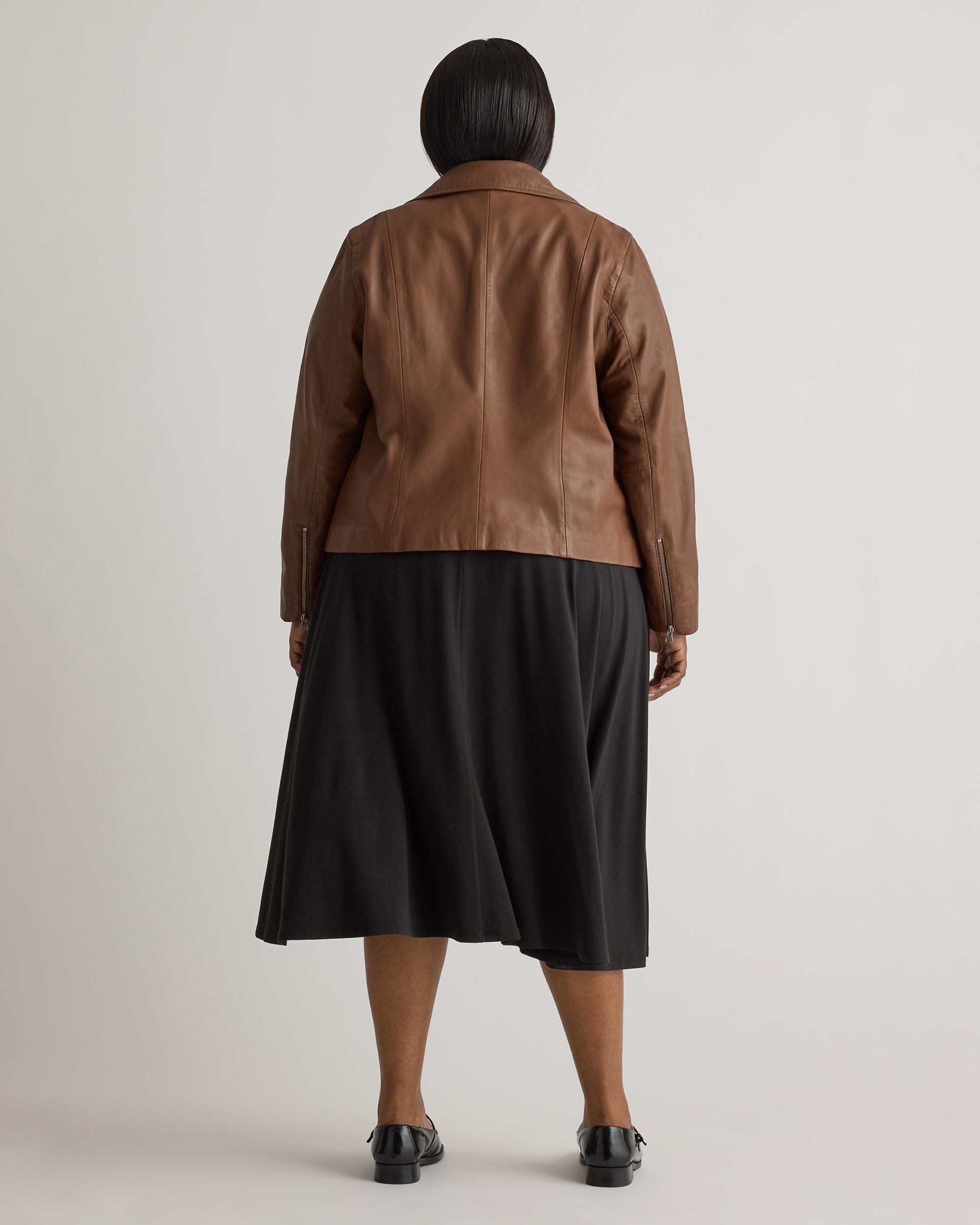 Quince | Women's 100% Washed Leather Biker Jacket Product Image