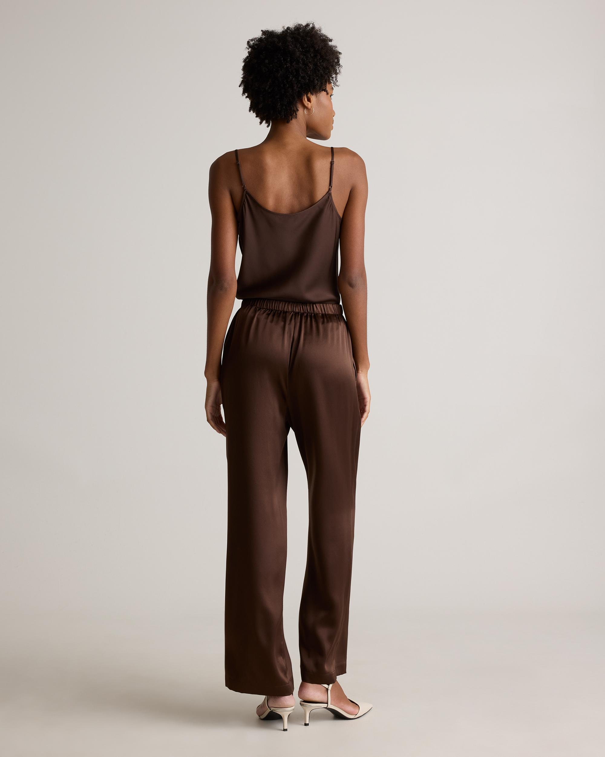 Quince | Women's Drawstring Wide Leg Pants Size XL, Silk Product Image