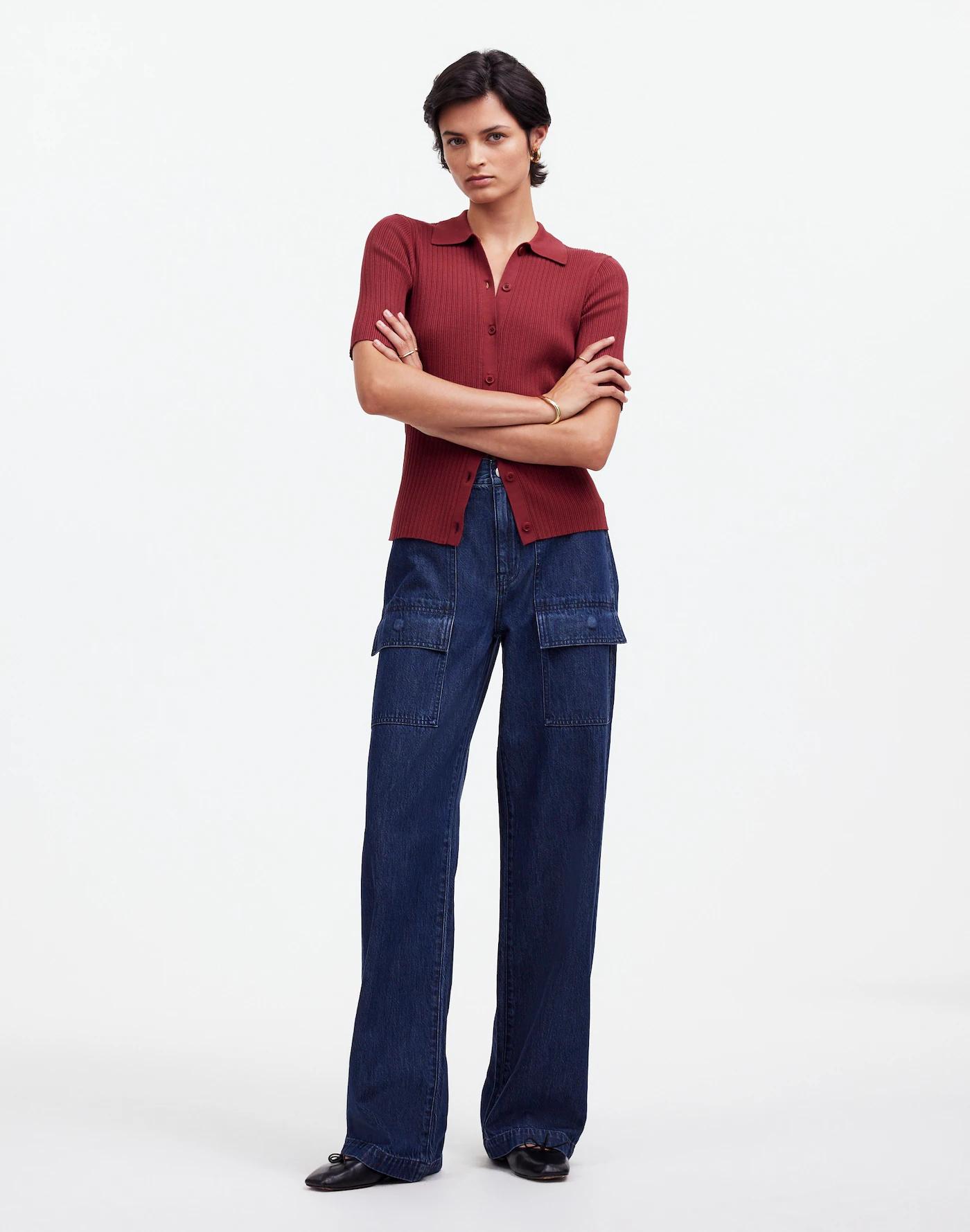 The Signature Knit Sweater Polo Tee Product Image