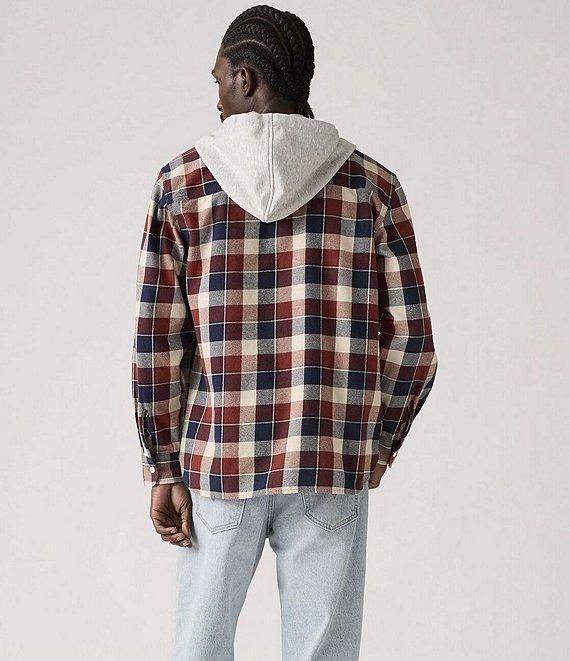Levi's® Long Sleeve Plaid Hooded Work Shirt Product Image