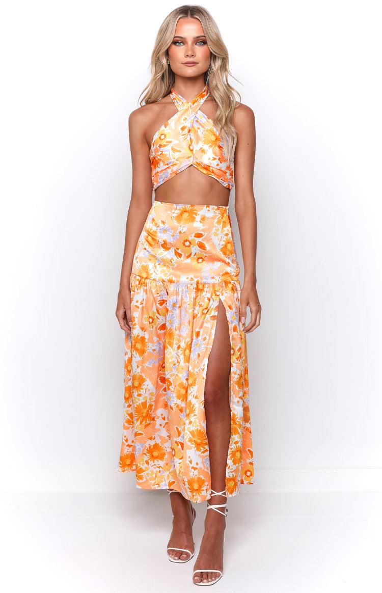 Juniper Orange Floral Top Product Image