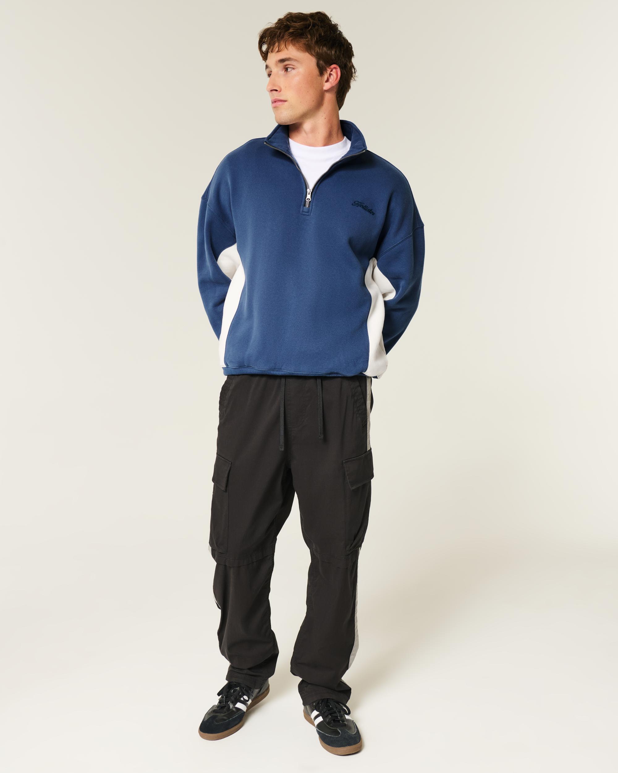 Boxy Logo Quarter-Zip Sweatshirt Product Image