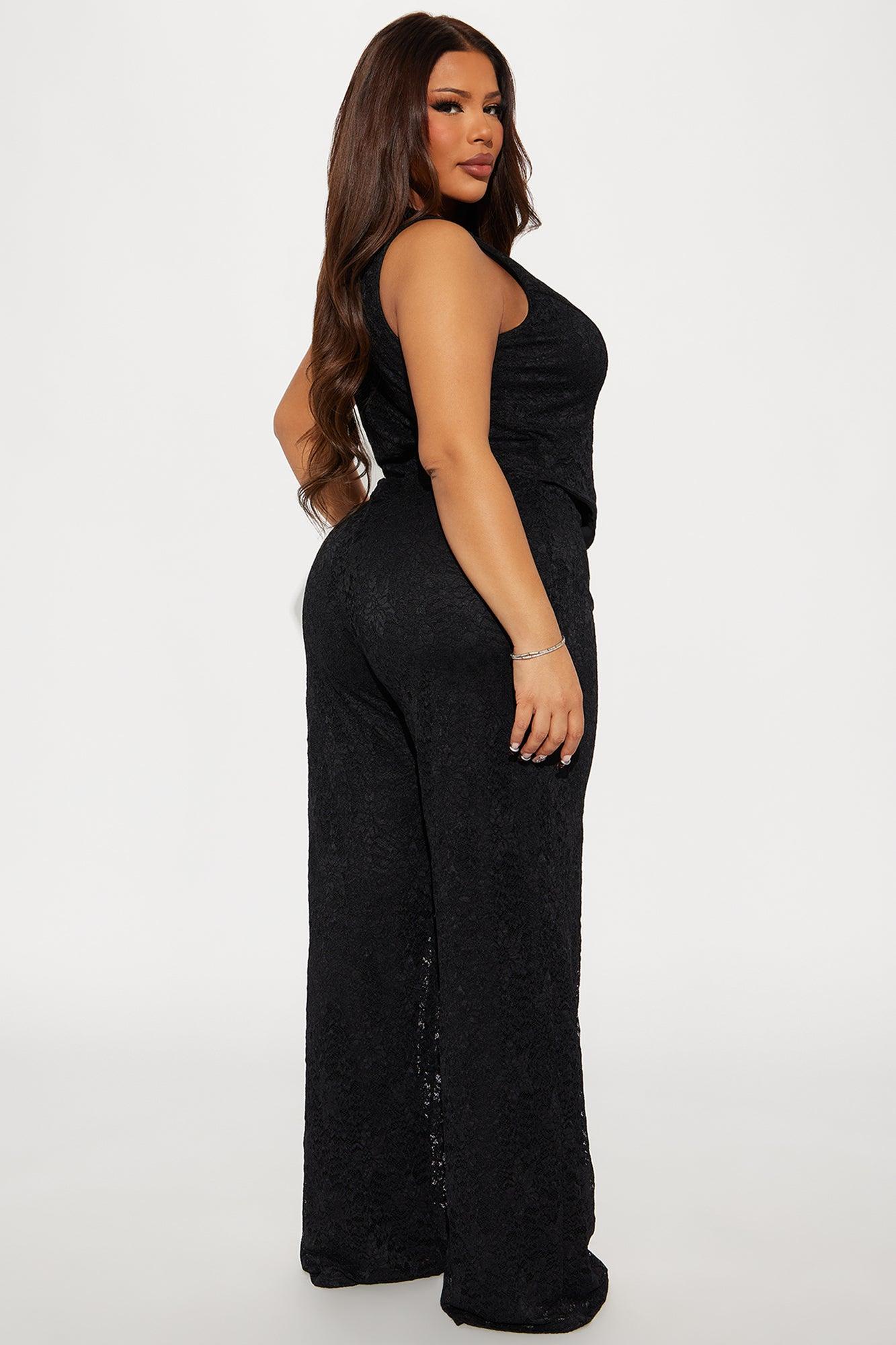 Rosie Lace Jumpsuit - Black Product Image