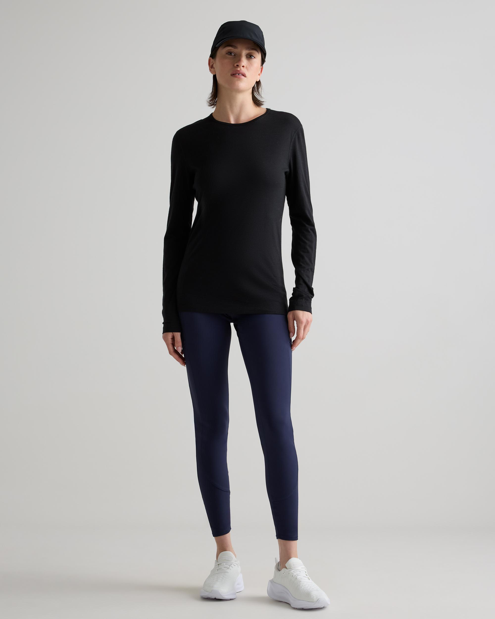Quince | Women's 100% Merino Wool All-Season Long Sleeve Base Layer Merino/Cotton Product Image