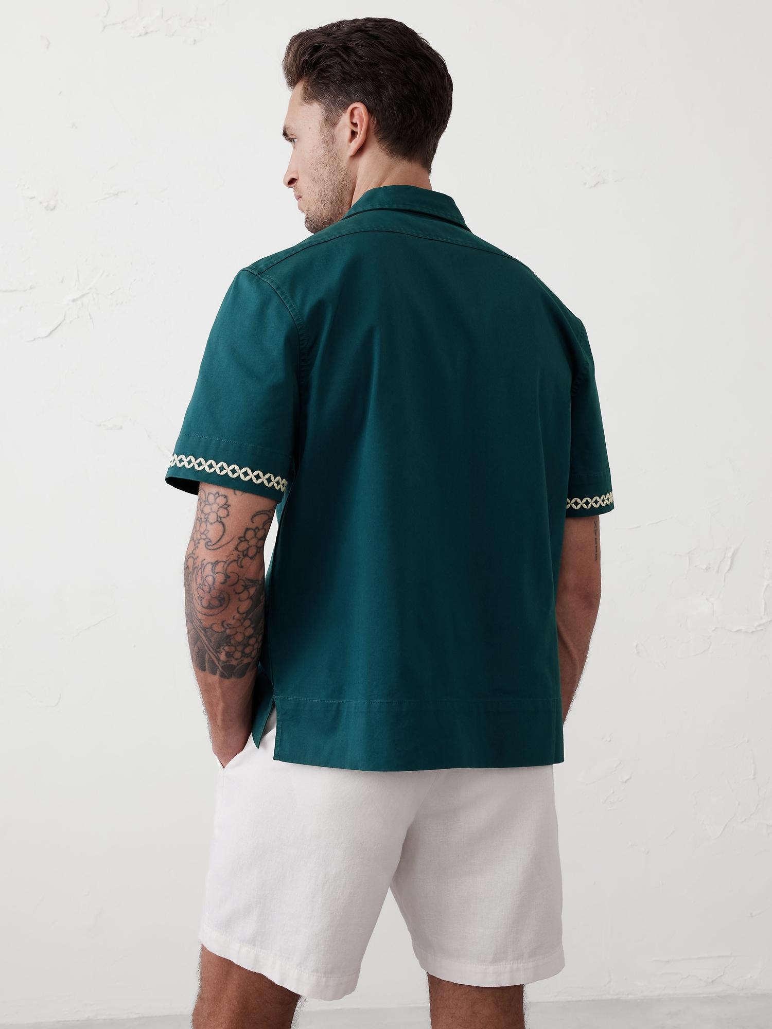 Embroidered Resort Overshirt Product Image