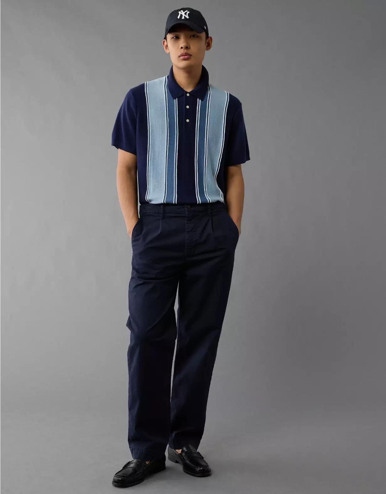 AE Weekend Sweater Polo Shirt Product Image