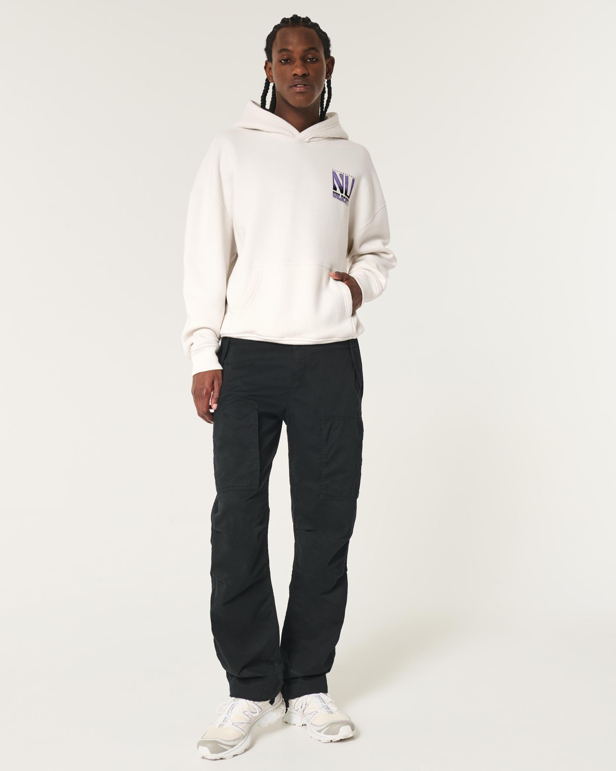 Boxy UConn Graphic Hoodie Product Image
